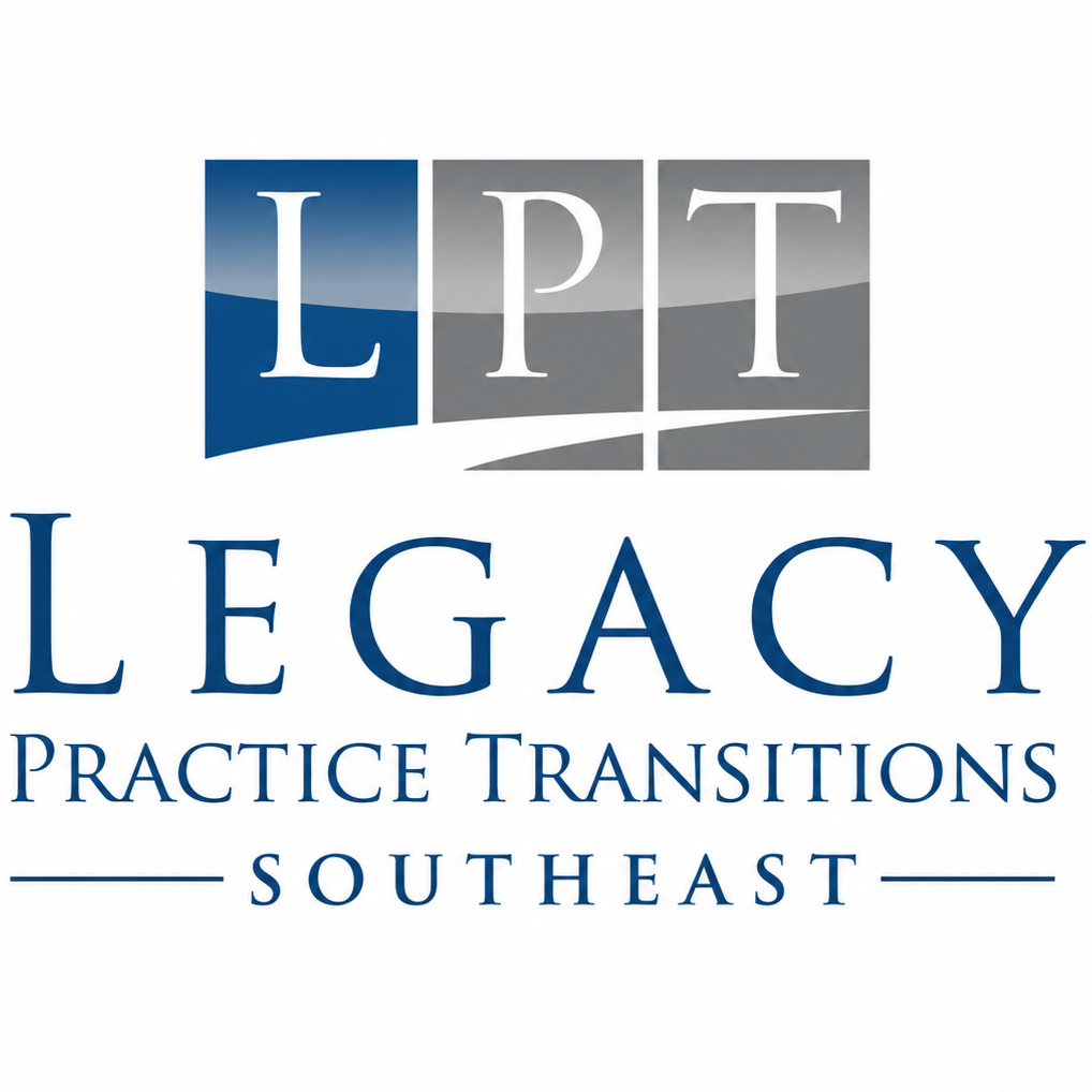 LPT Southeast logo — Legacy Practice Transitions dental practice brokerage serving NC, SC, GA and FL