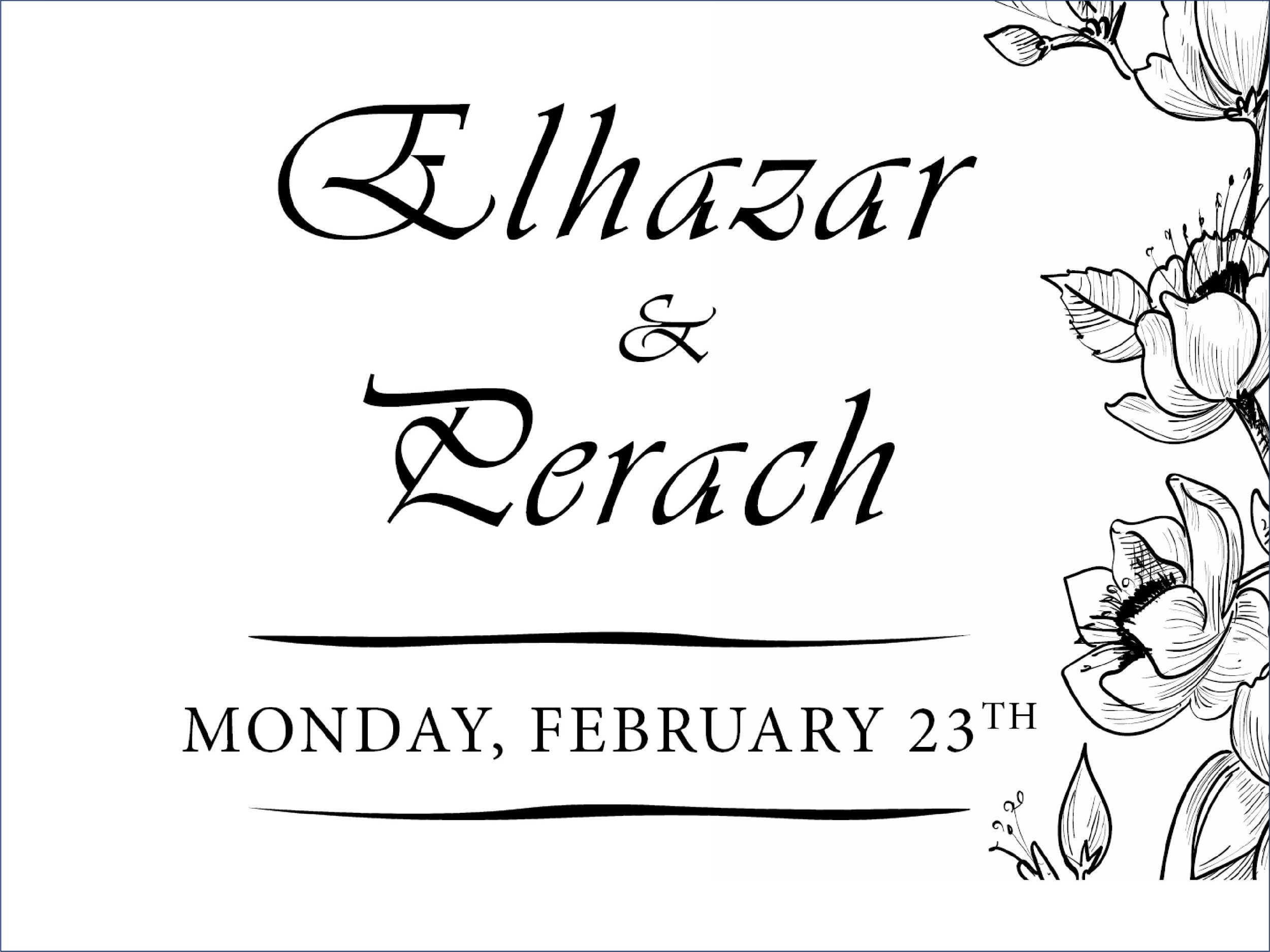 Wedding Invitation and Monogram