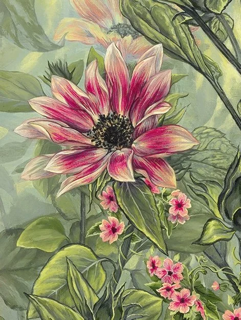 Ruby Eclipse Print - Flower Detail
