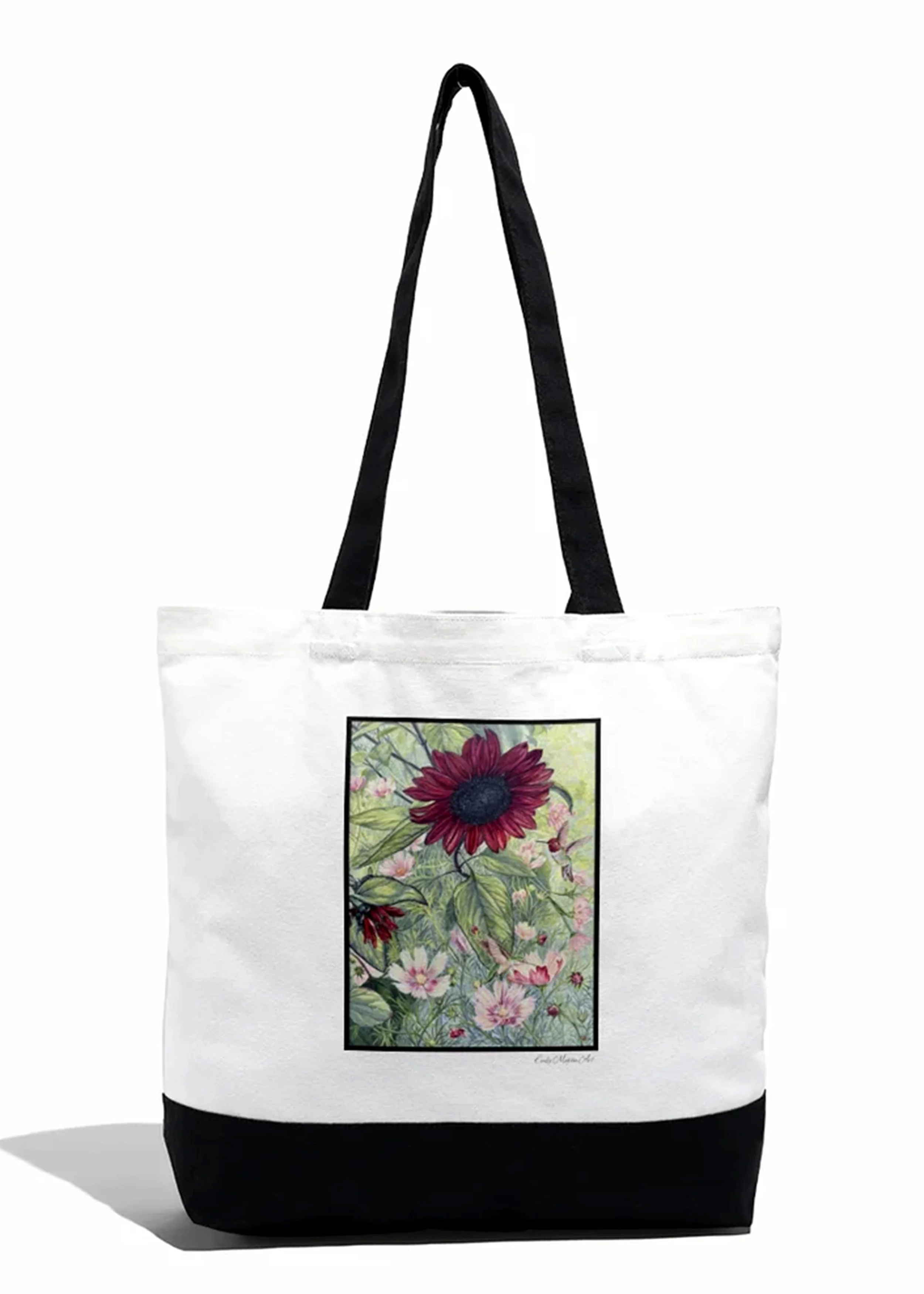 Black Beauty Sunflower Tote Bag