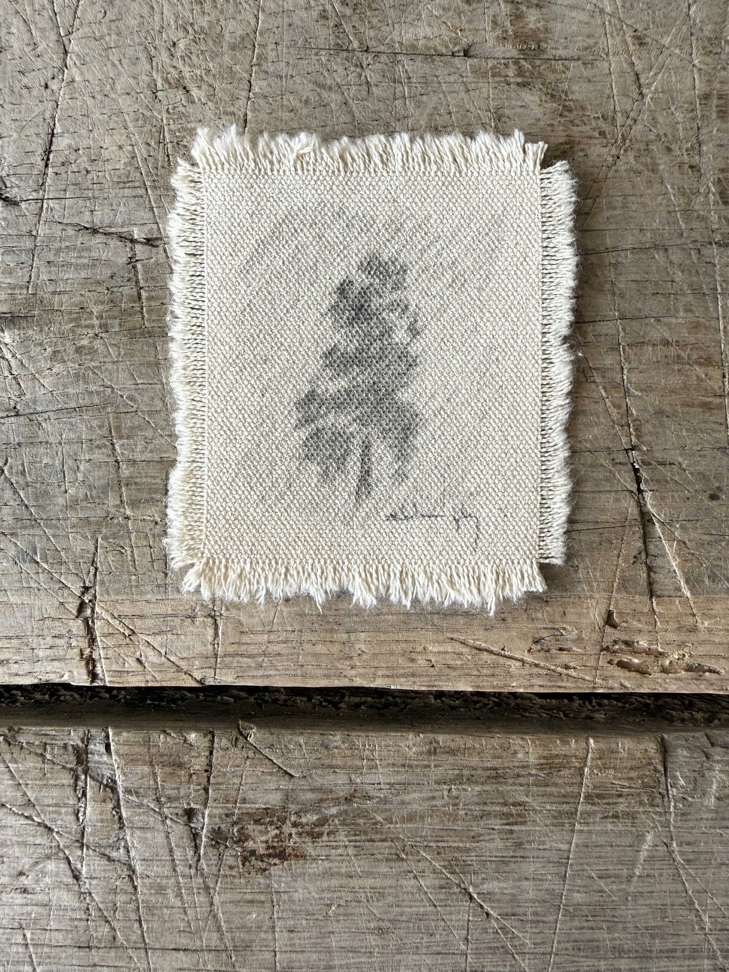 Tree Study on Raw Canvas