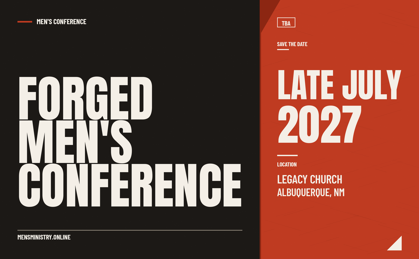 FORGED Men's Conference 2027