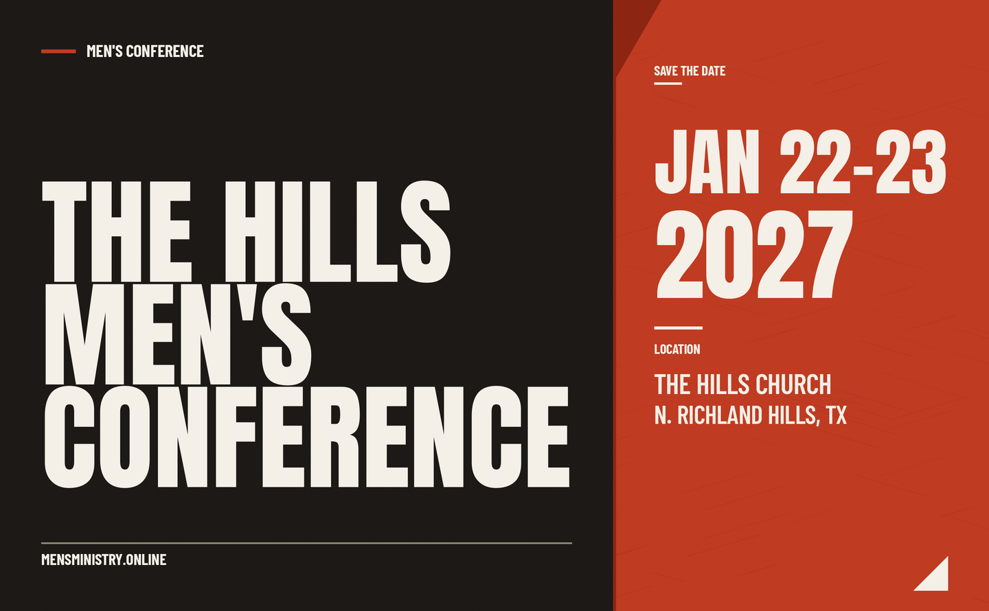 The Hills Men's Conference 2027