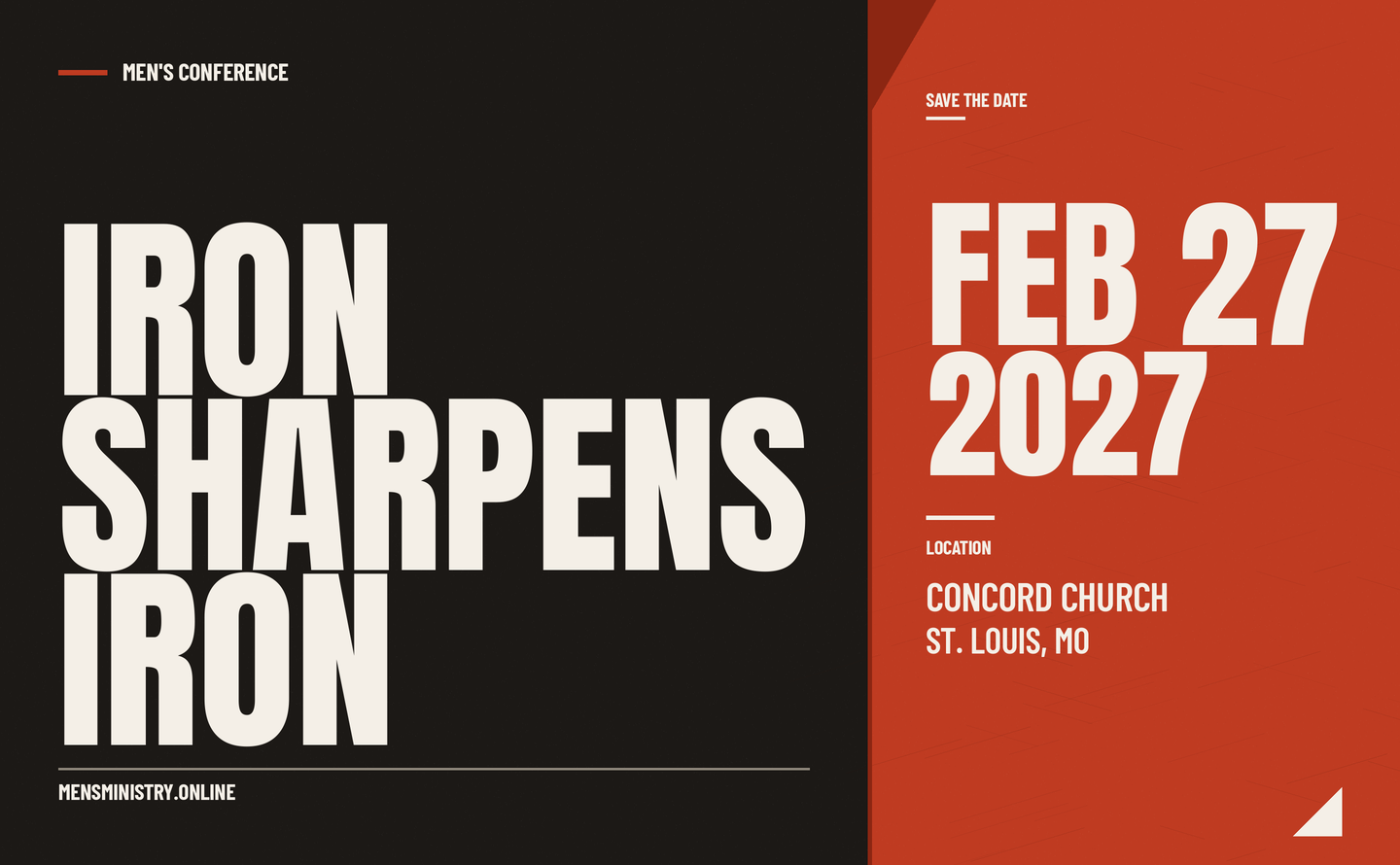 Iron Sharpens Iron — St. Louis 2027