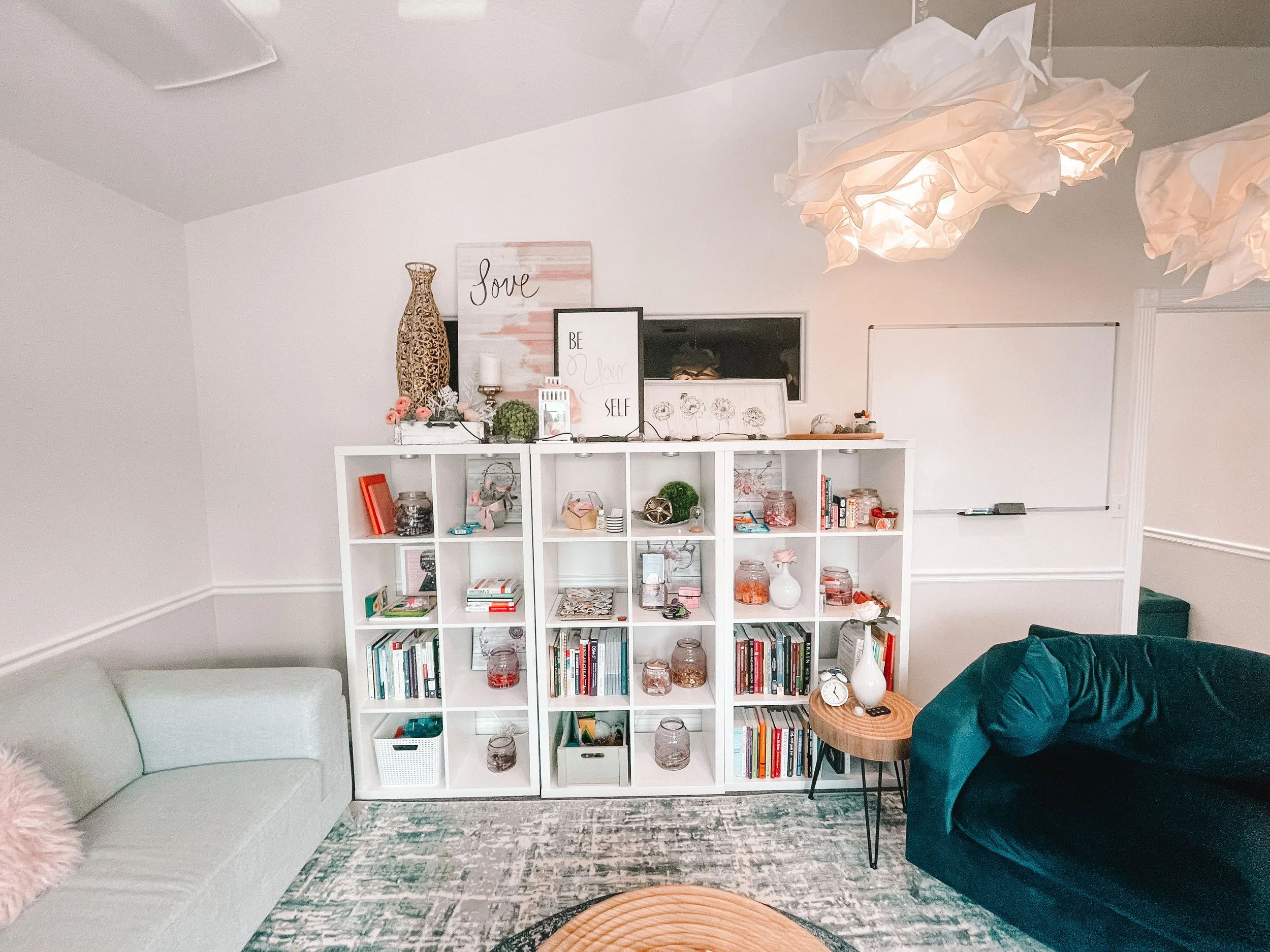 Therapy office with couches and storage in South Jordan