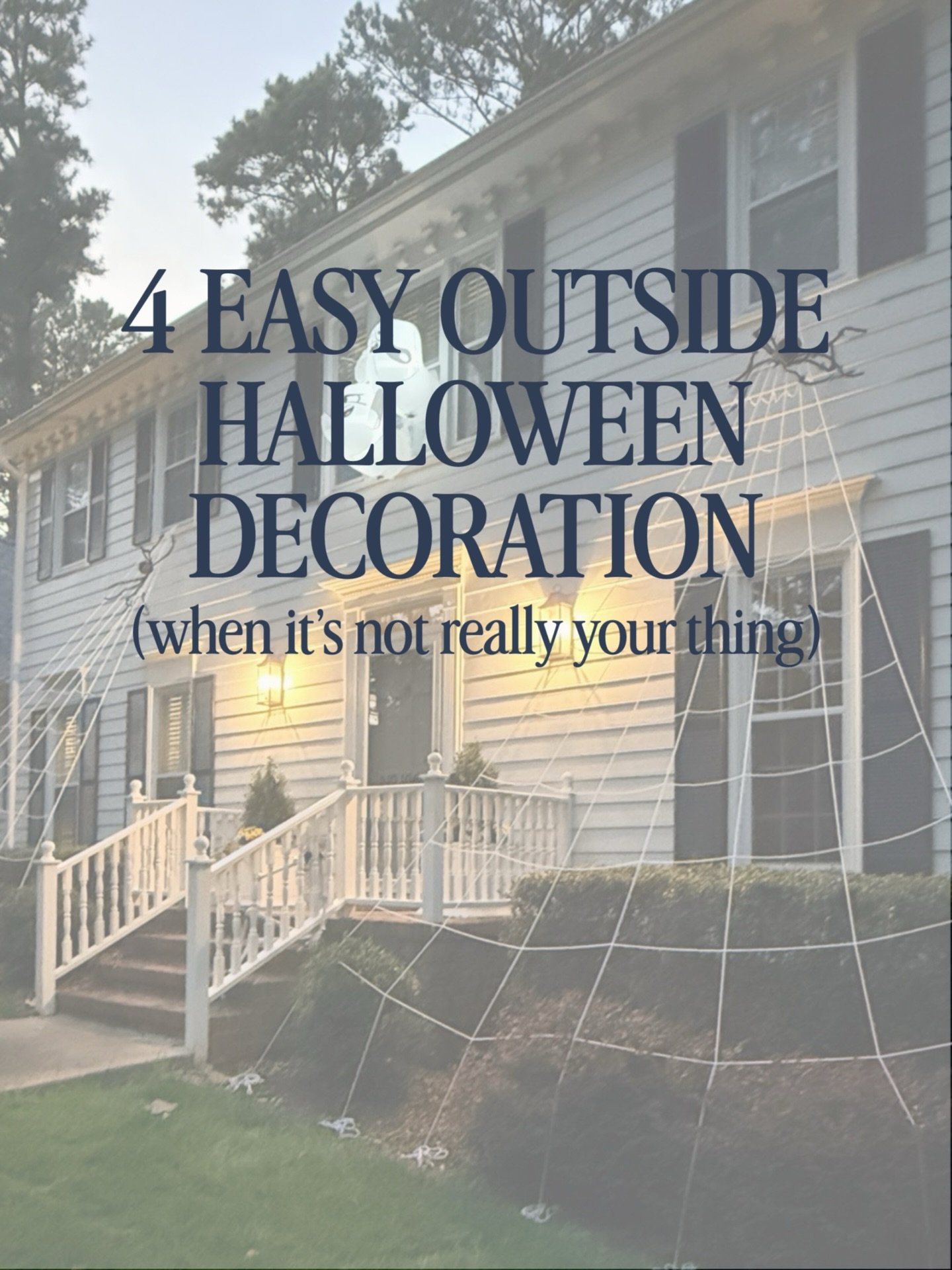 Halloween decorations aren&rsquo;t my thing, but my kids love it. Here&rsquo;s some simple ideas that I reuse each year. The only new additions are my little ghost friends and those were around $25 on sale 👻