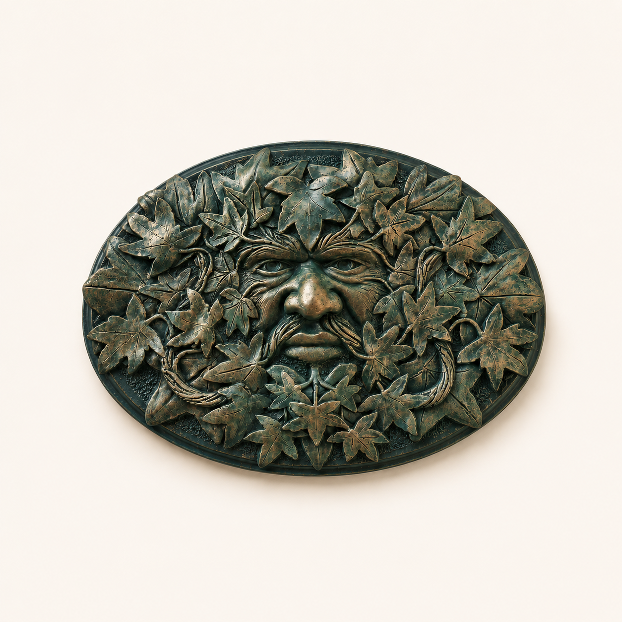 Mystical Green Man Wall Plaque