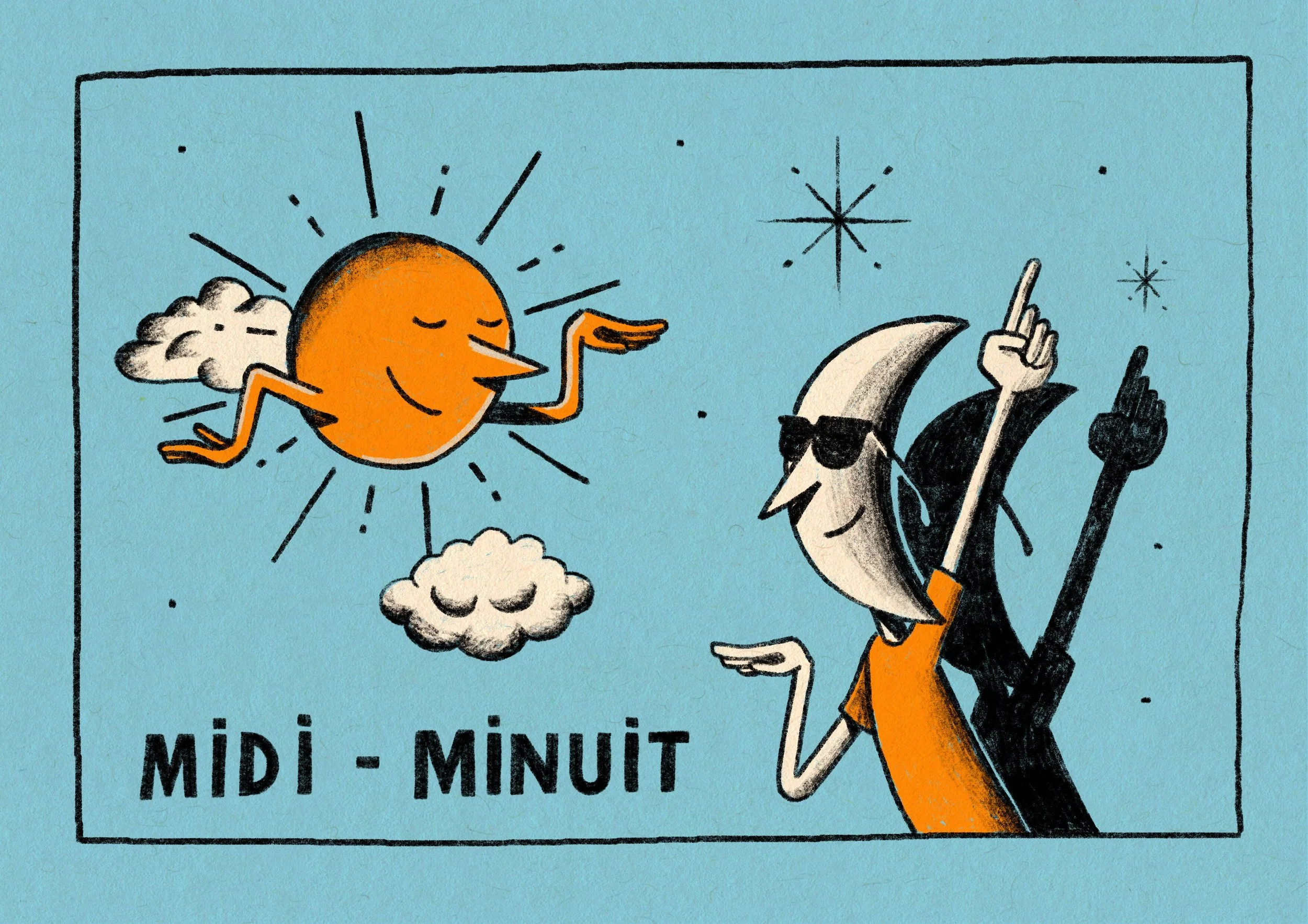 "MIDI - MINUIT ORANGE"