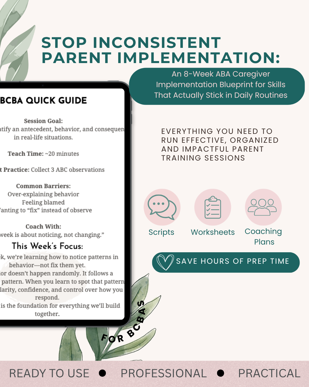 Stop Inconsistent Parent Implementation: An 8-Week ABA Caregiver Implementation