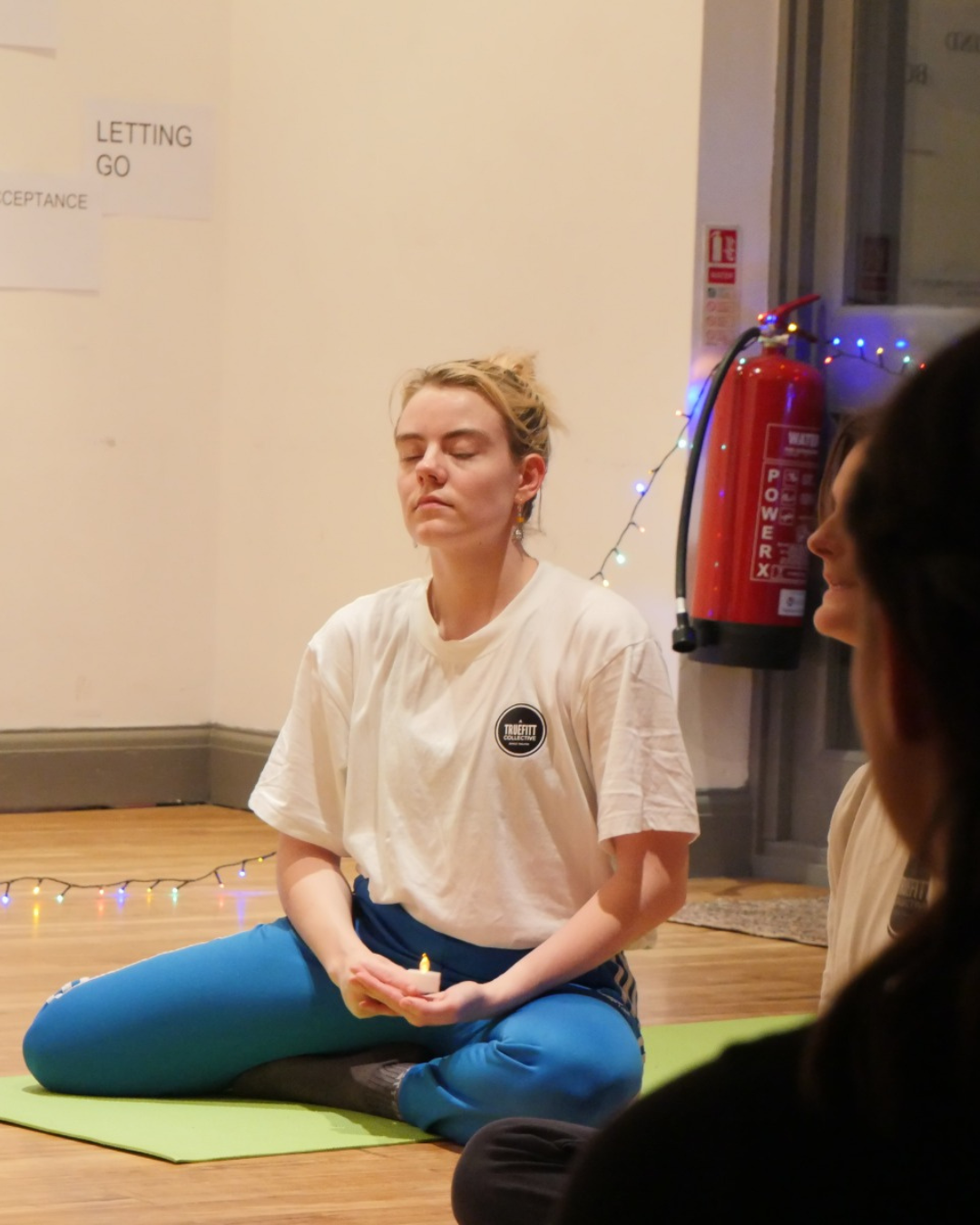 Children exploring mindfulness through dance in a Hertfordshire classroom.