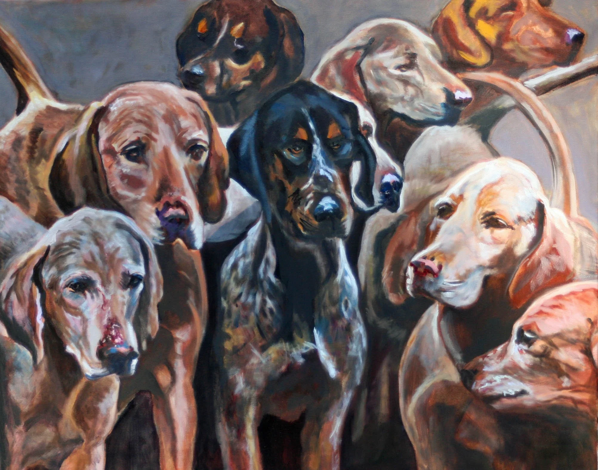 Robin, Hunting Dogs, 24x30, OonC, F, $500.jpg