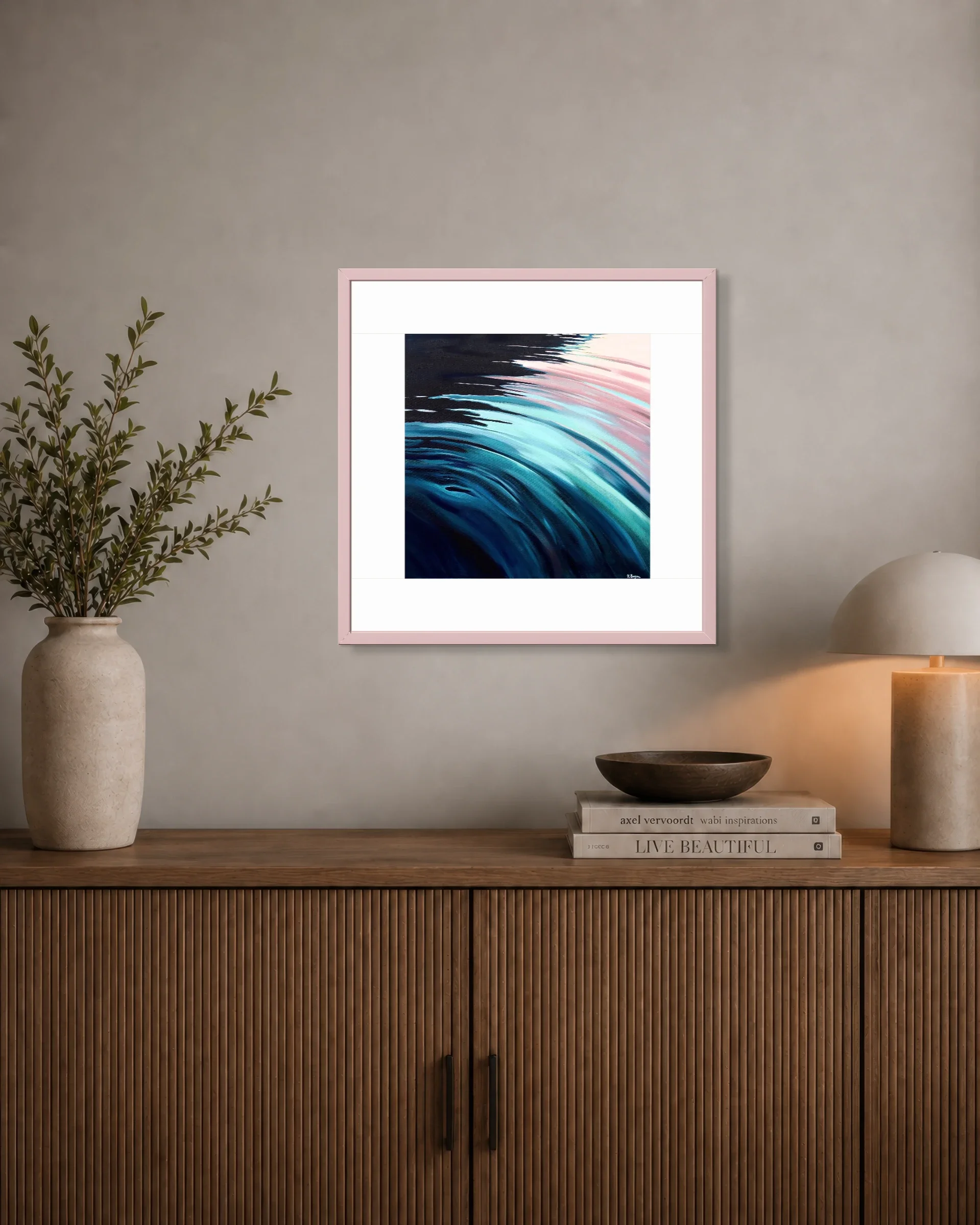 wall-preview-minimalist-neutral-living-room-wall-with-a-warm-ribbed-wood-console,-ceramic-vase,-books,-and-soft-lamp-glow.-12x12in.webp