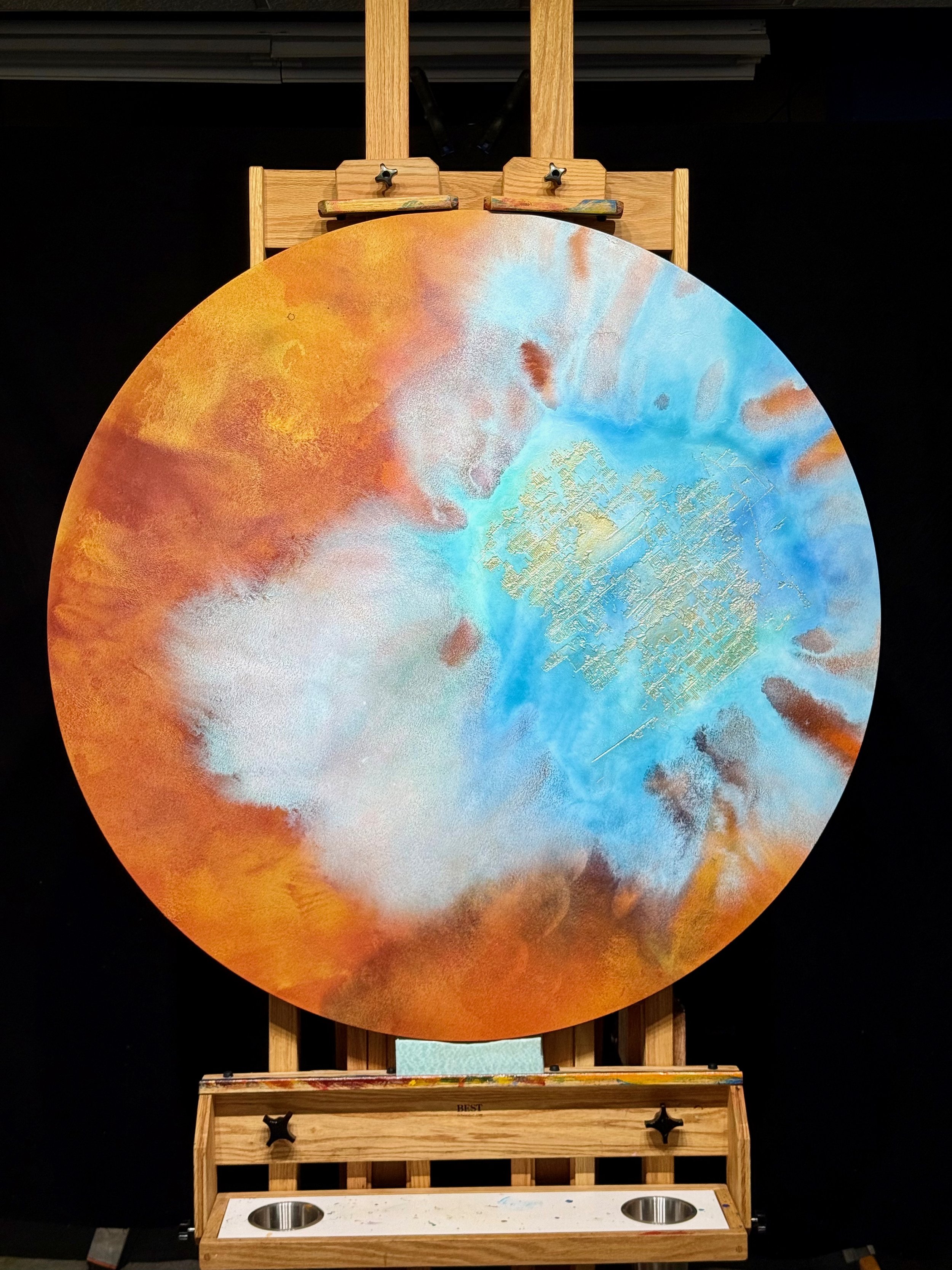 Aetheria 1, on easel