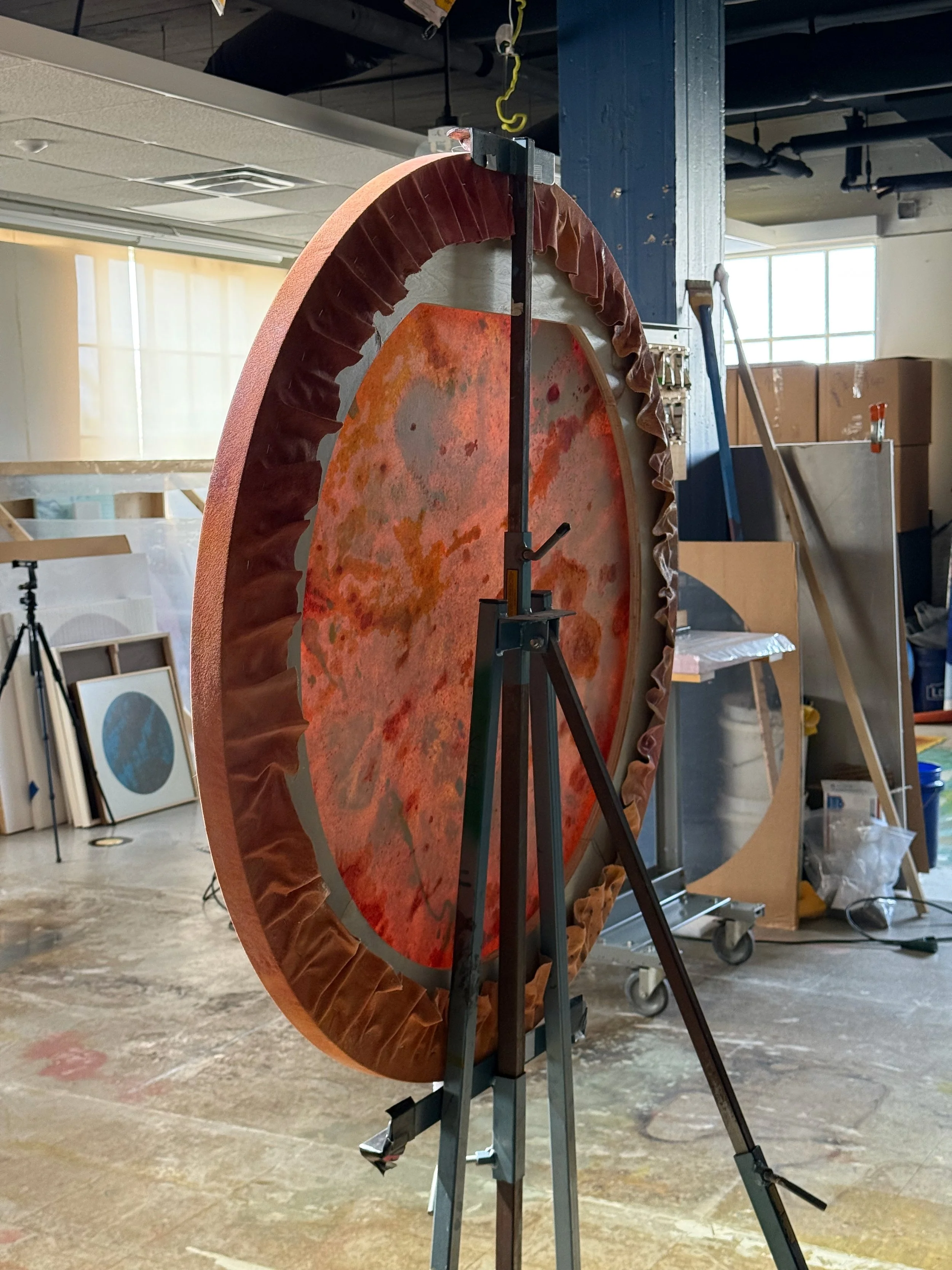 Aetheria 6, on easel