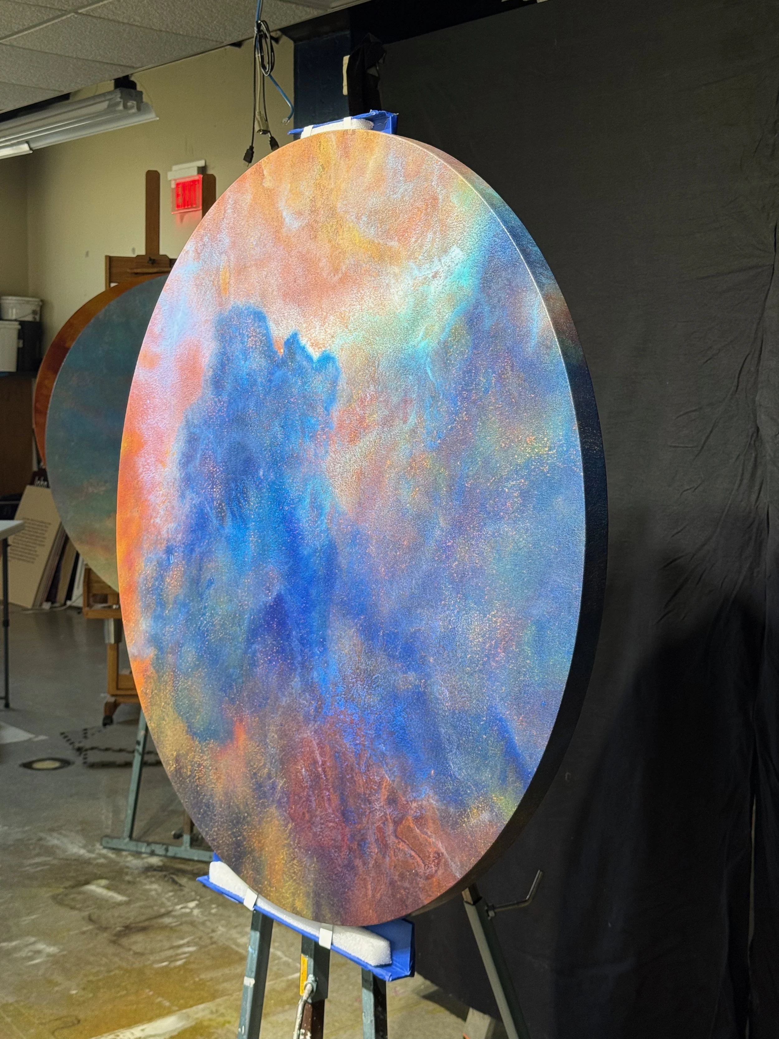 Aetheria 5, on easel