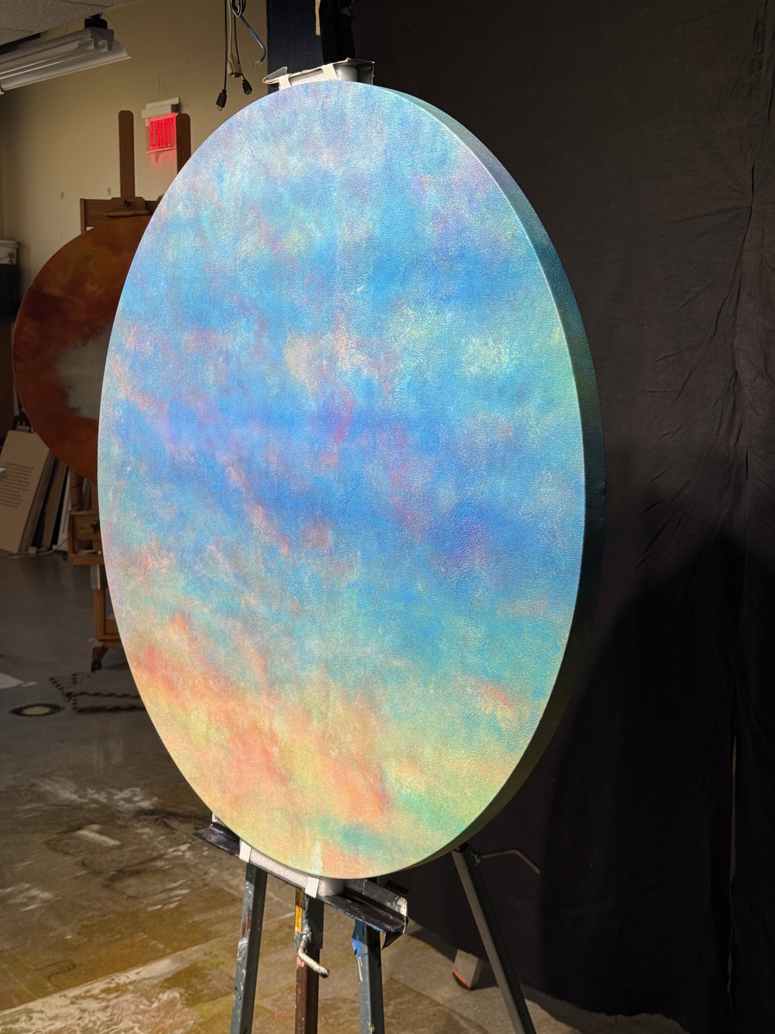 Aetheria 4, on easel