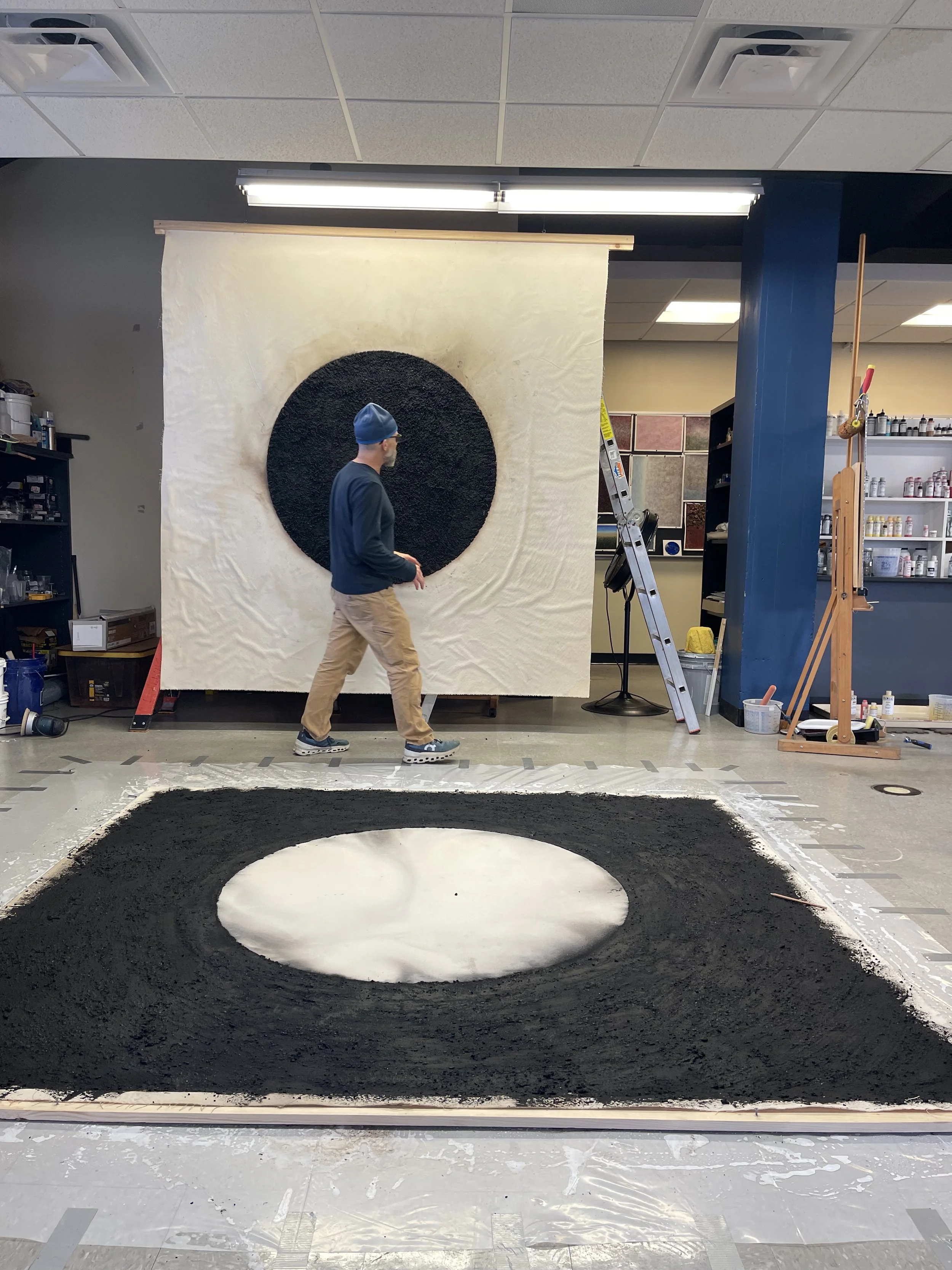 John in studio making Constellate