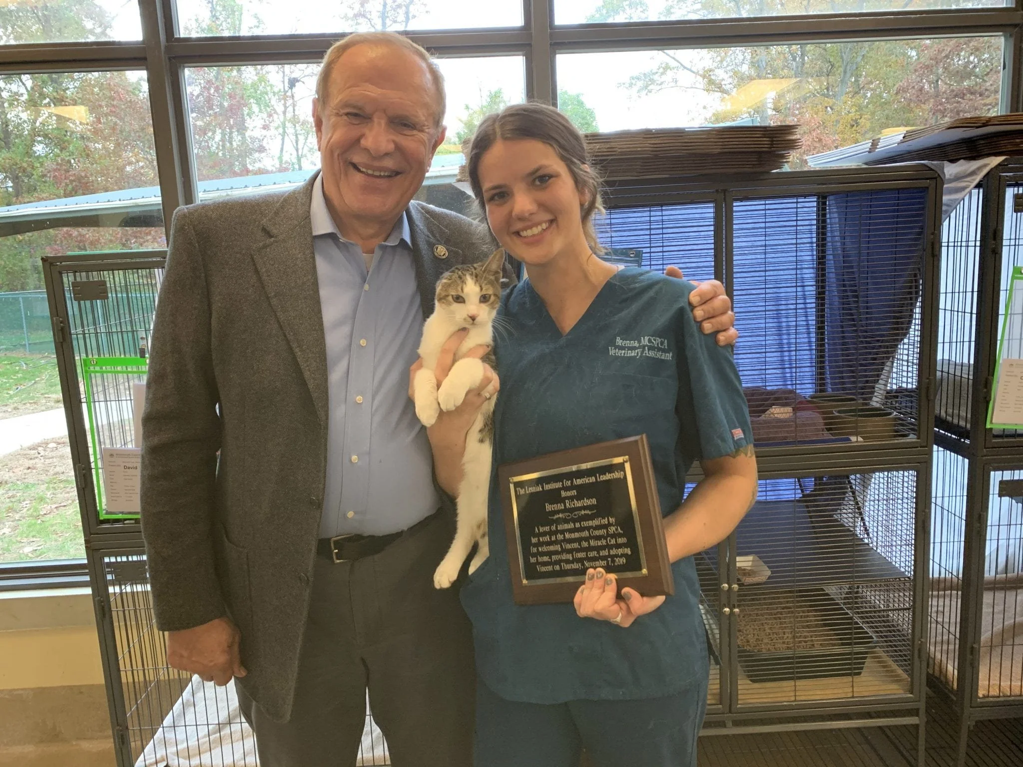 Adoption Ceremony For Vincent The Miracle Cat