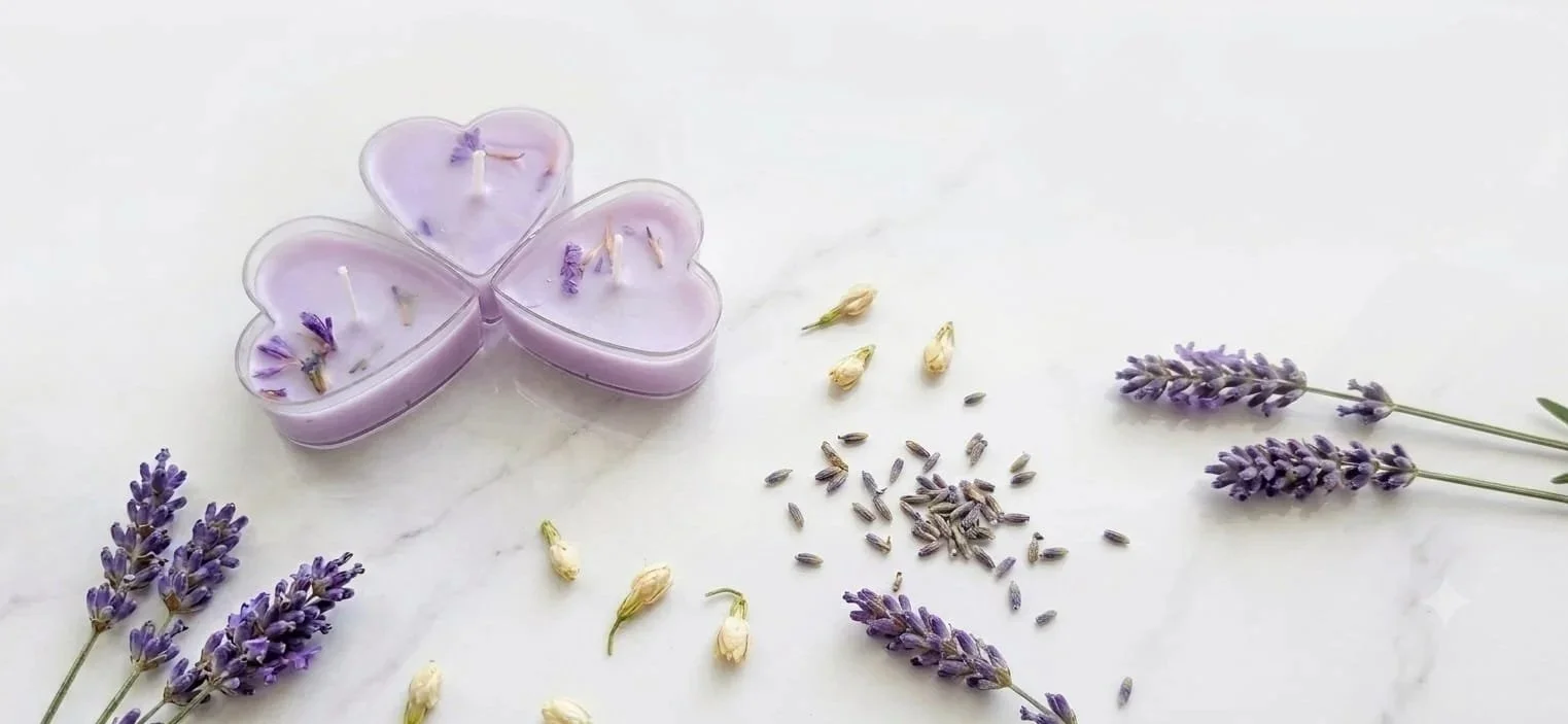 Lavender Heart Tealights