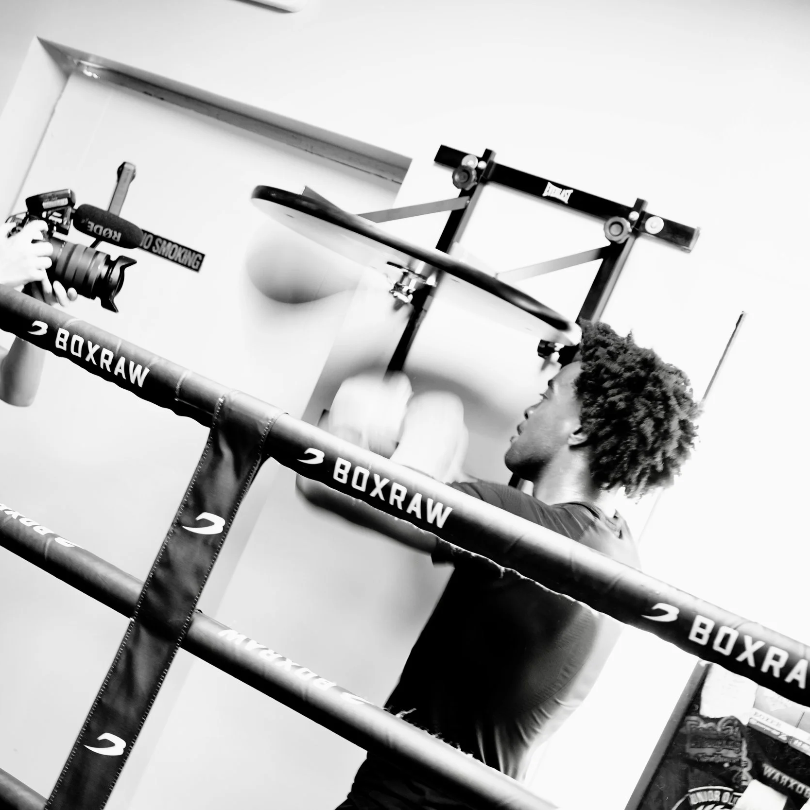 Samuel "S3" Arnold III working the speed bag during fight camp training ahead of his October 10 Champions of Tomorrow bout.