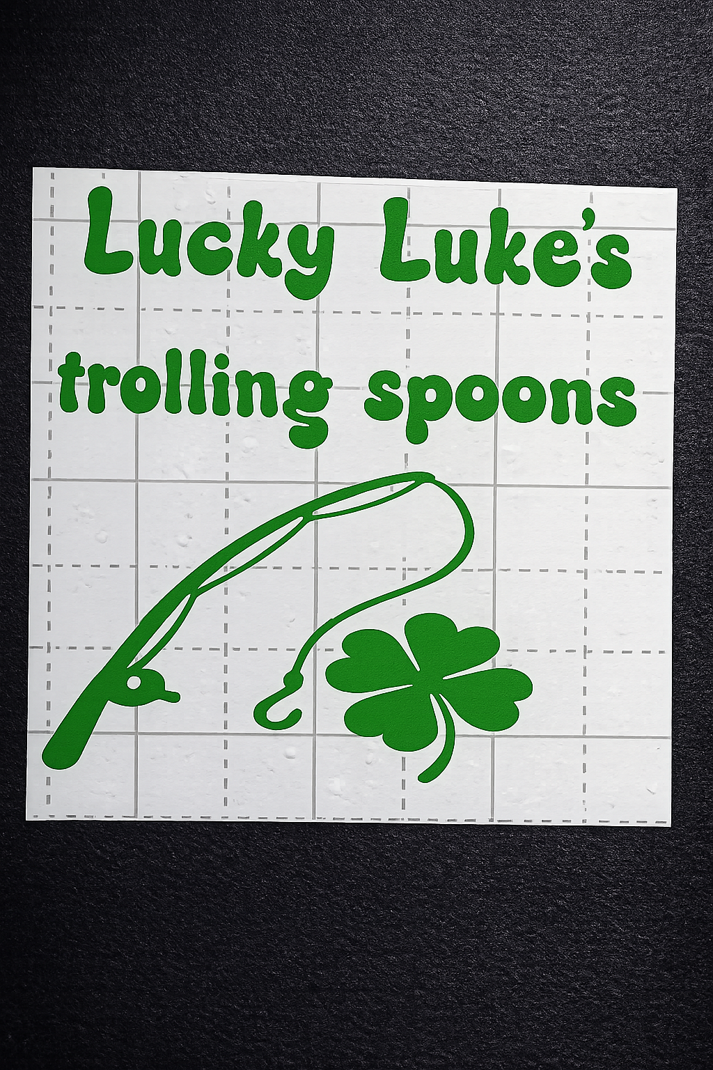 lucky Lukes trolling spoons vinyl sticker