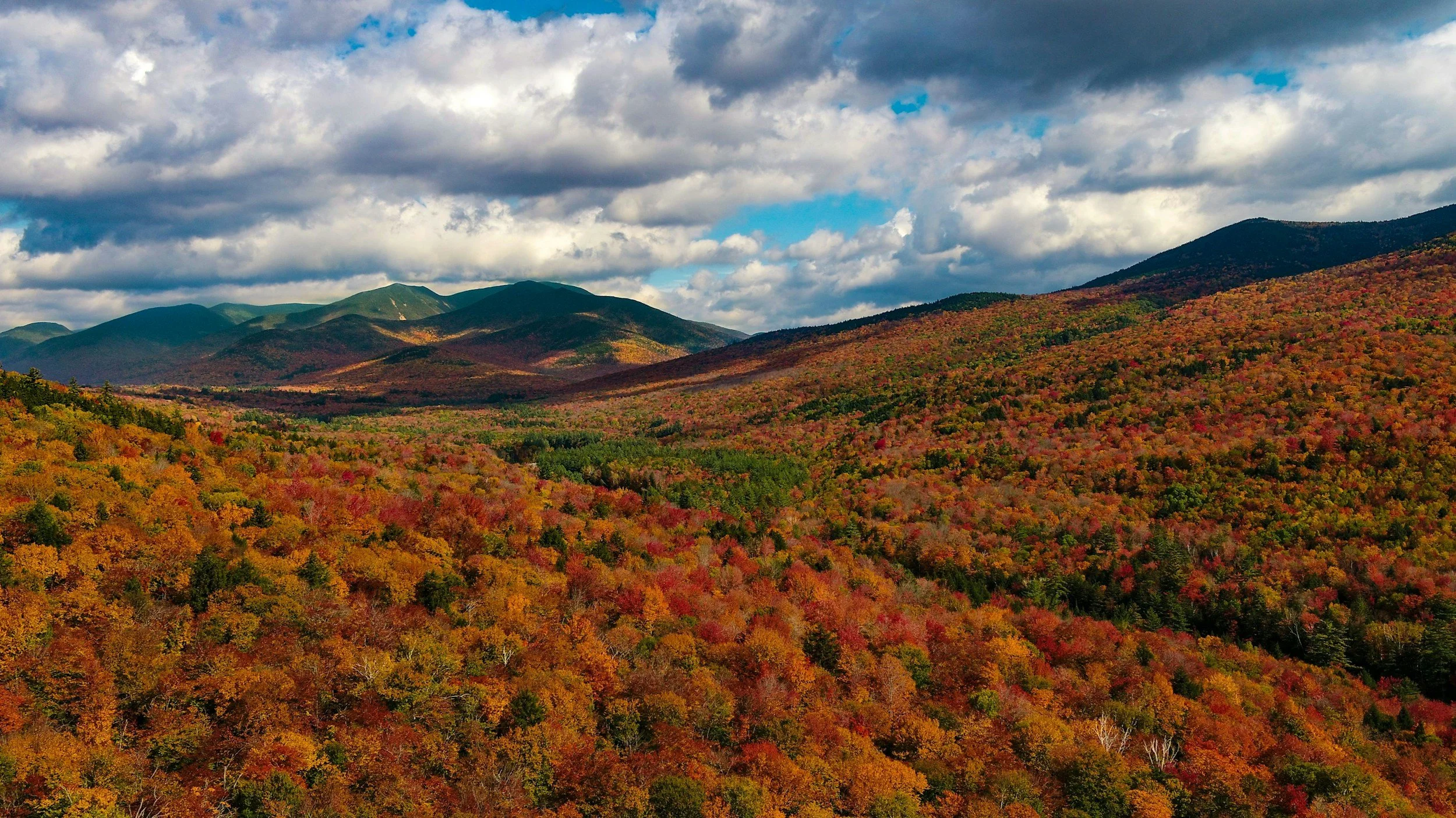 mountain views during foliage in NH