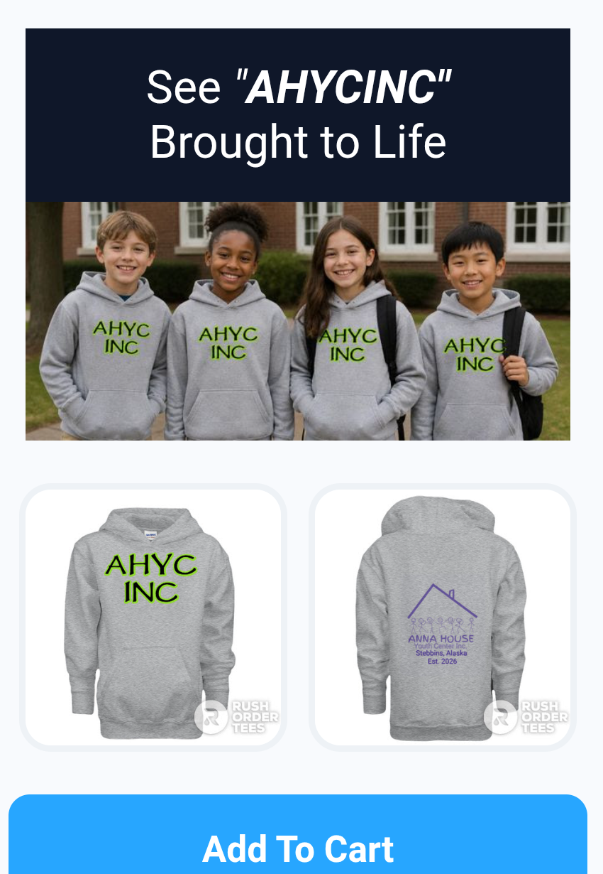 Anna House Youth Center Inc Hoodies