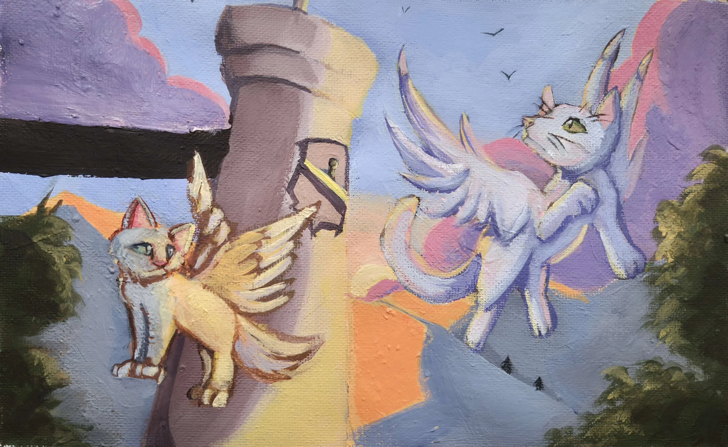 Cats Attack! Acrylic Painting June 2026.jpg
