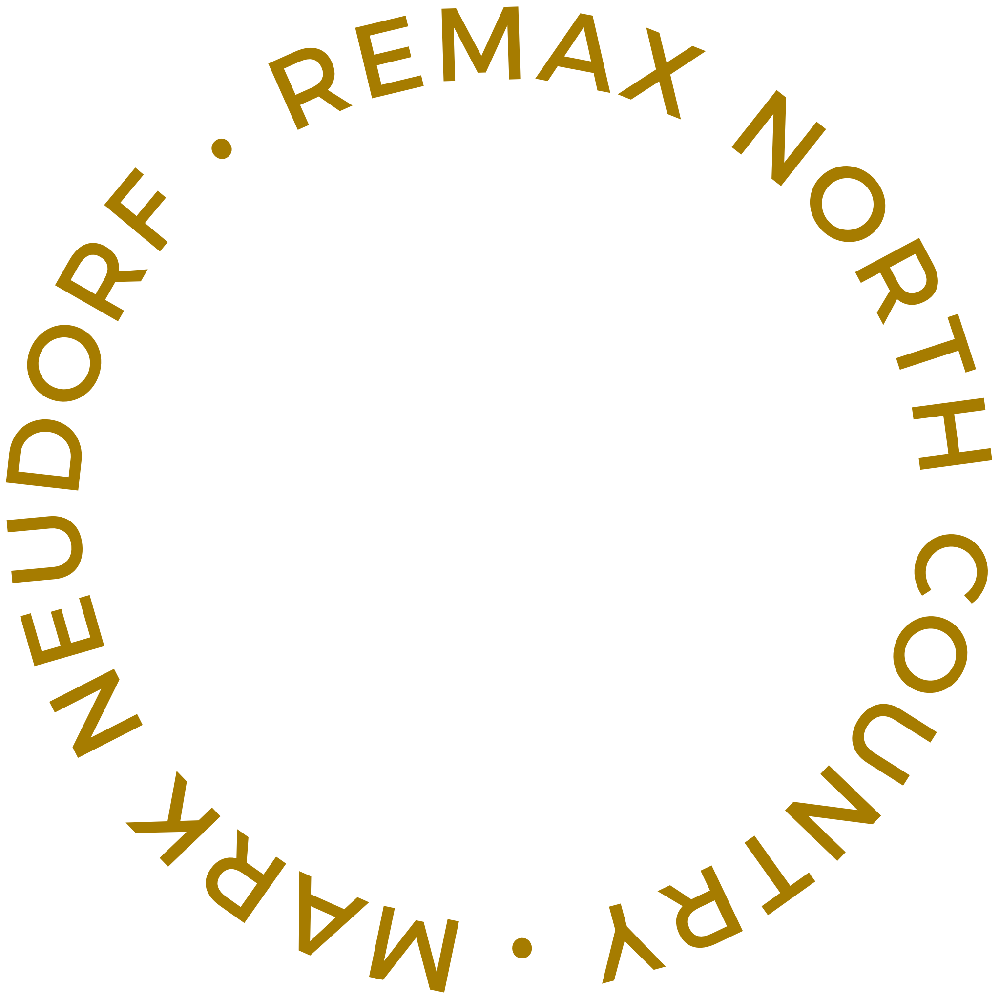 Circular text Mark Neudorf Re/Max North Country