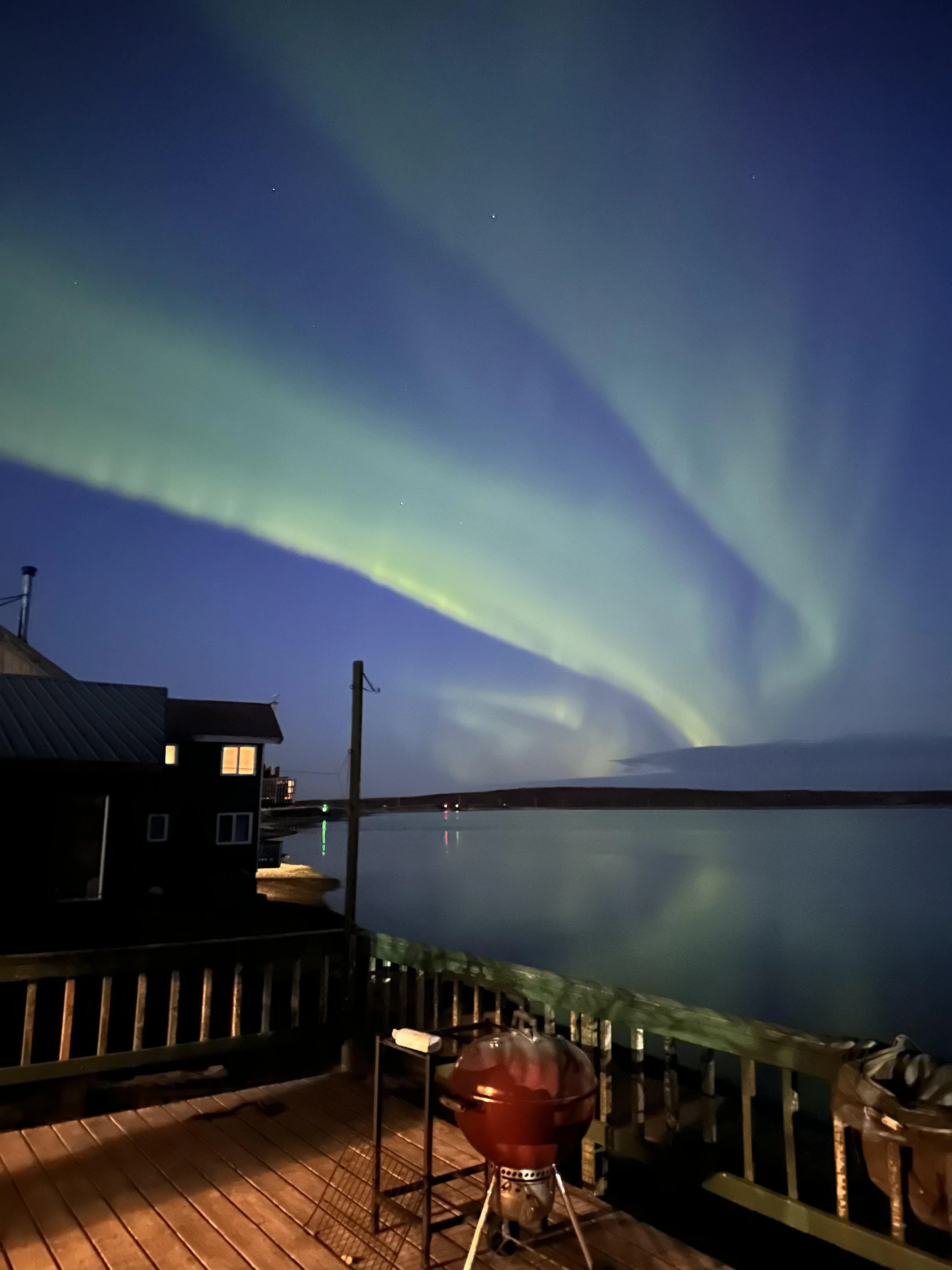The northern lights over Kotzebue, AK