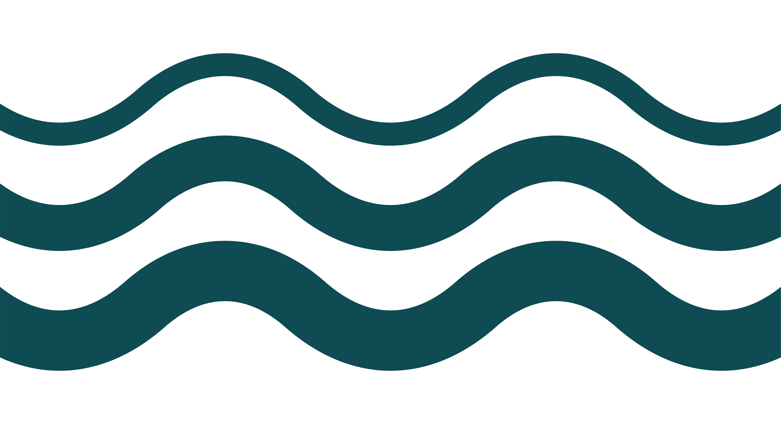 Pattern of dark teal wavy lines on a black background.