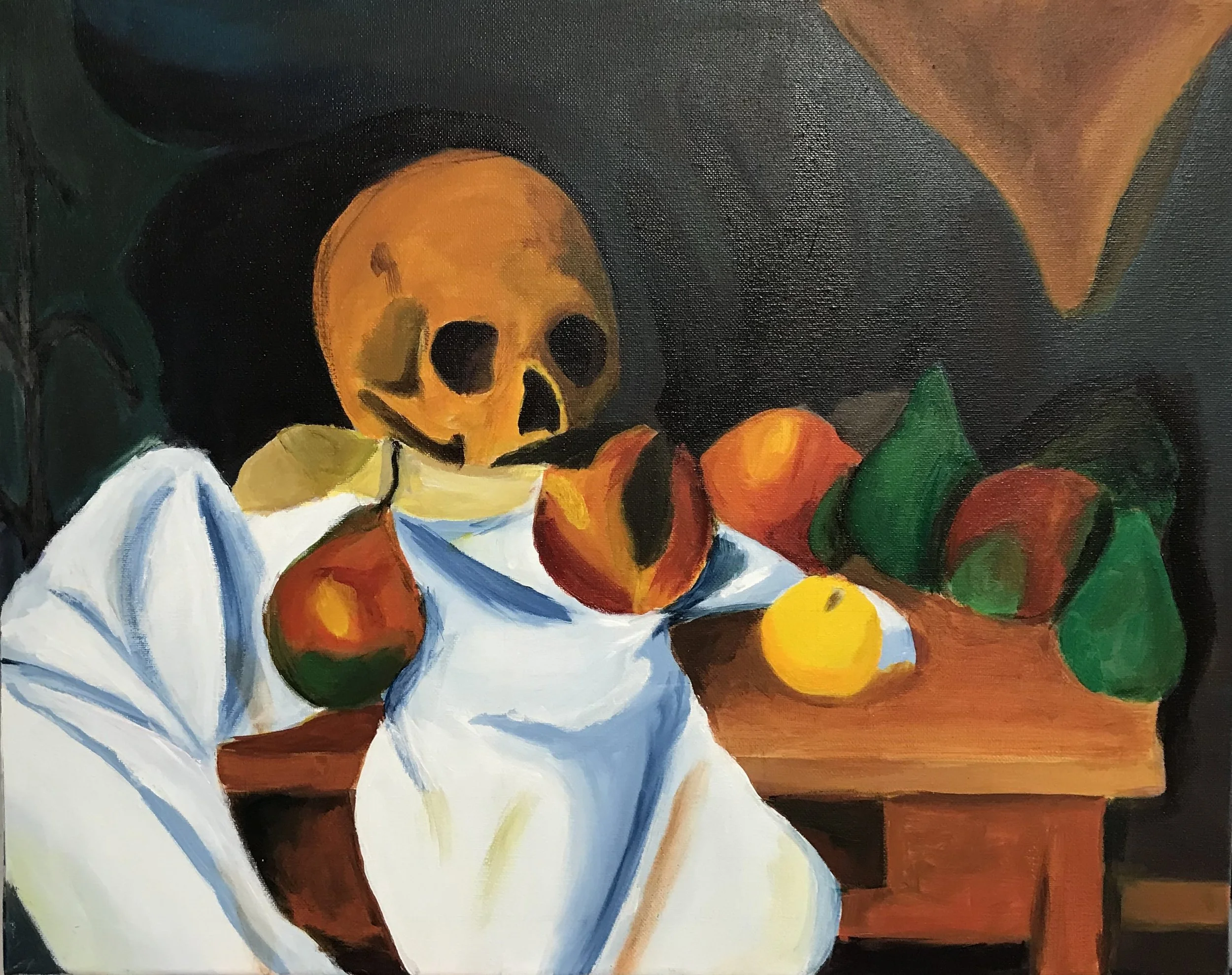 Master Copy of Paul Cezanne' Still Life with Skull 1898