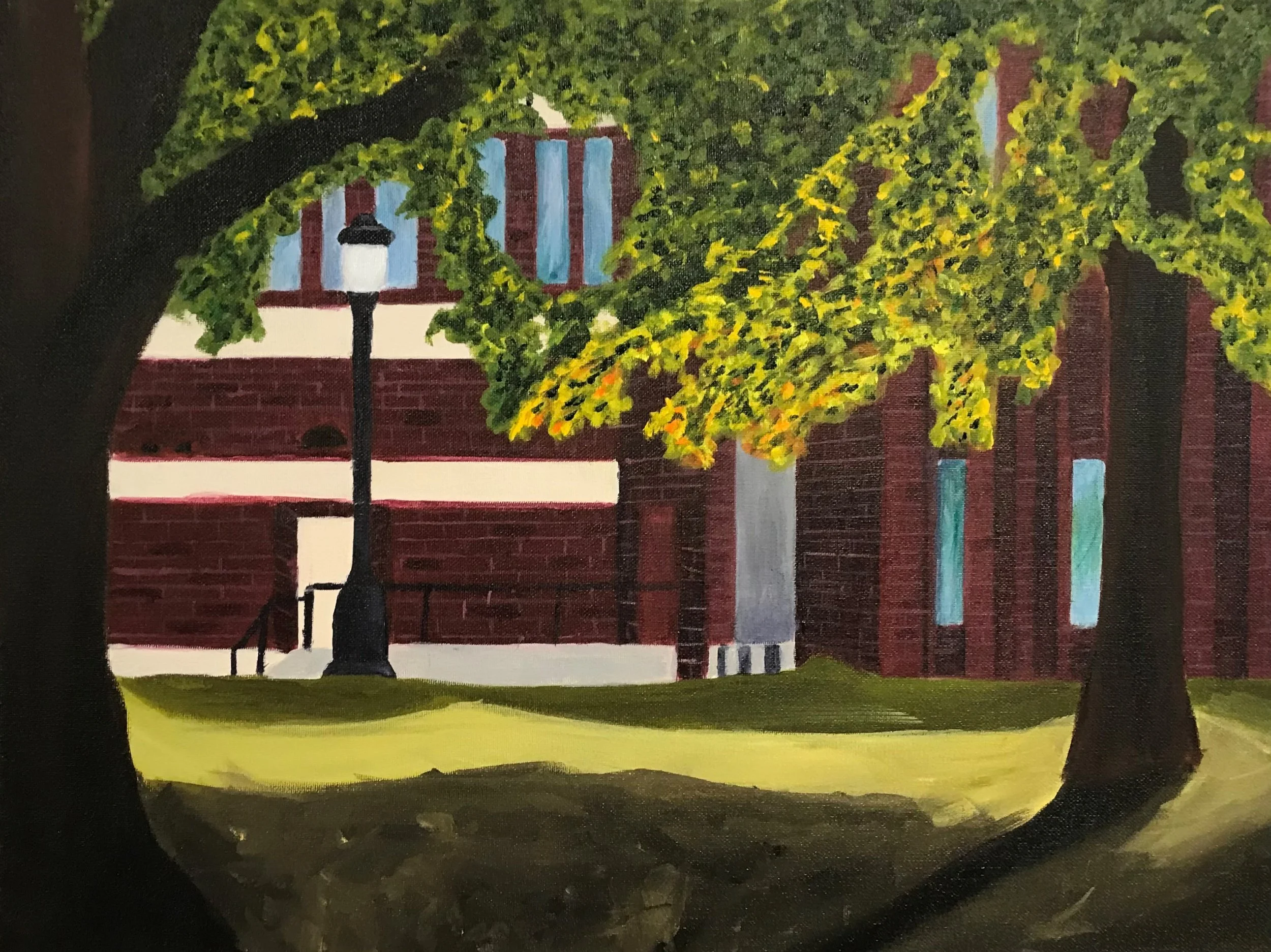 First painting of the University of Tennessee at Martin's Campus