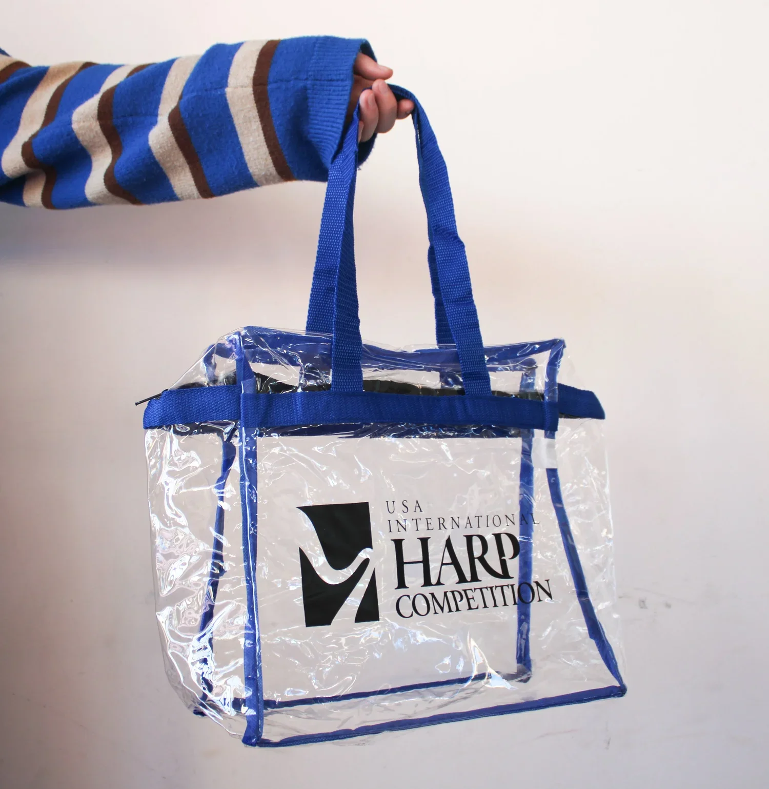 Clear Zippered Box Tote