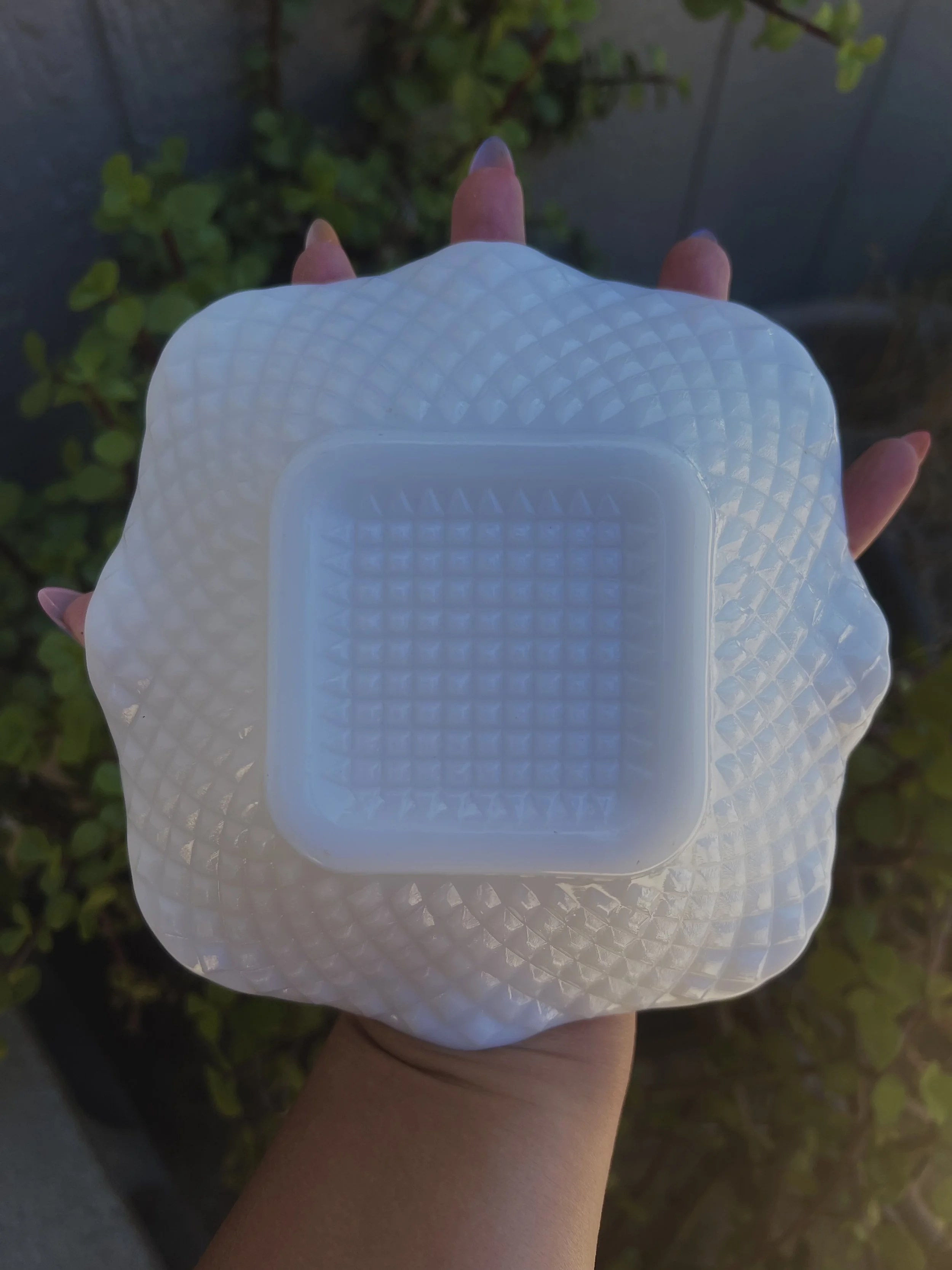 Vintage Fenton Art Milk Glass