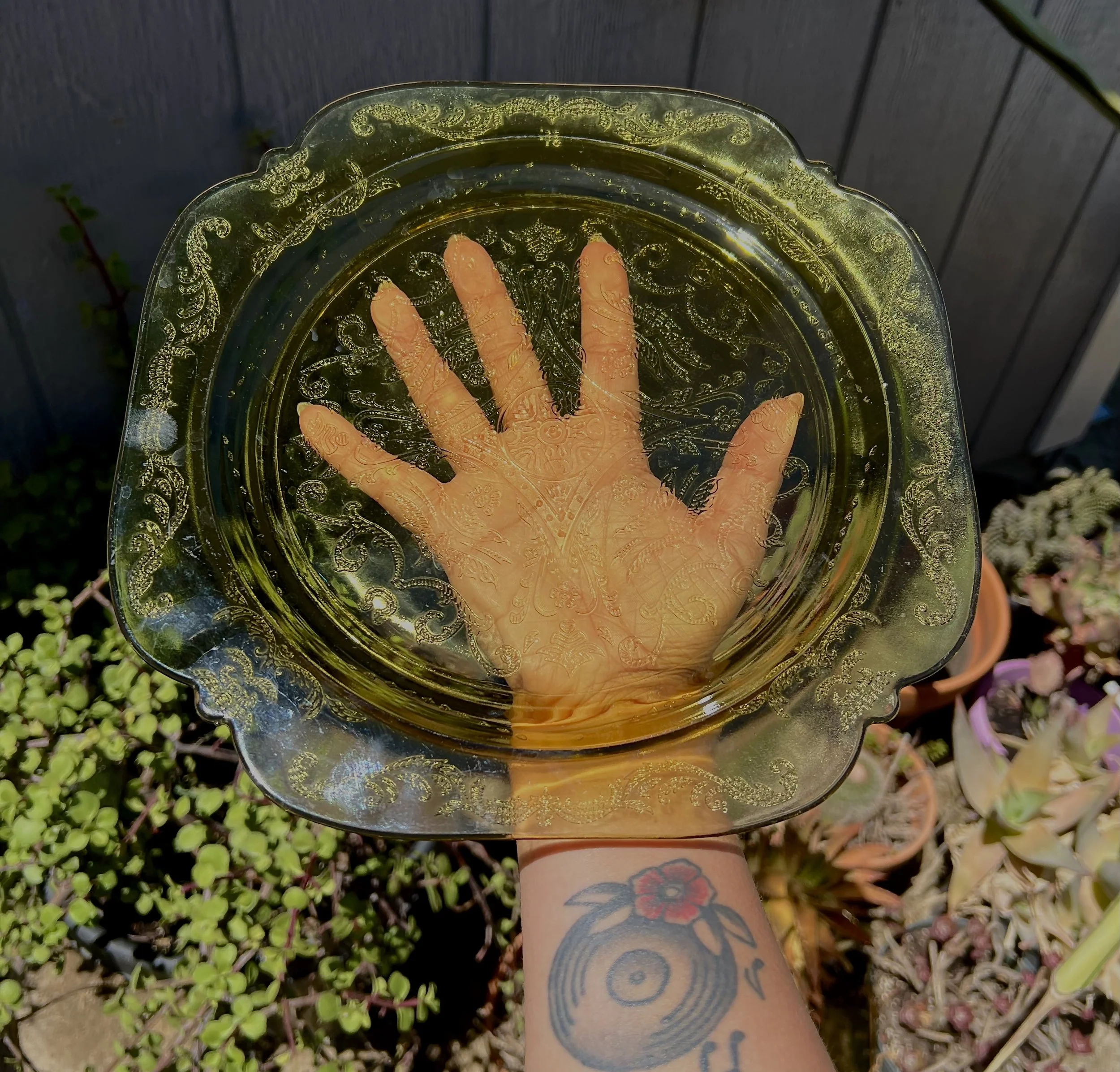 Vintage Madrid Depression Glass Plate