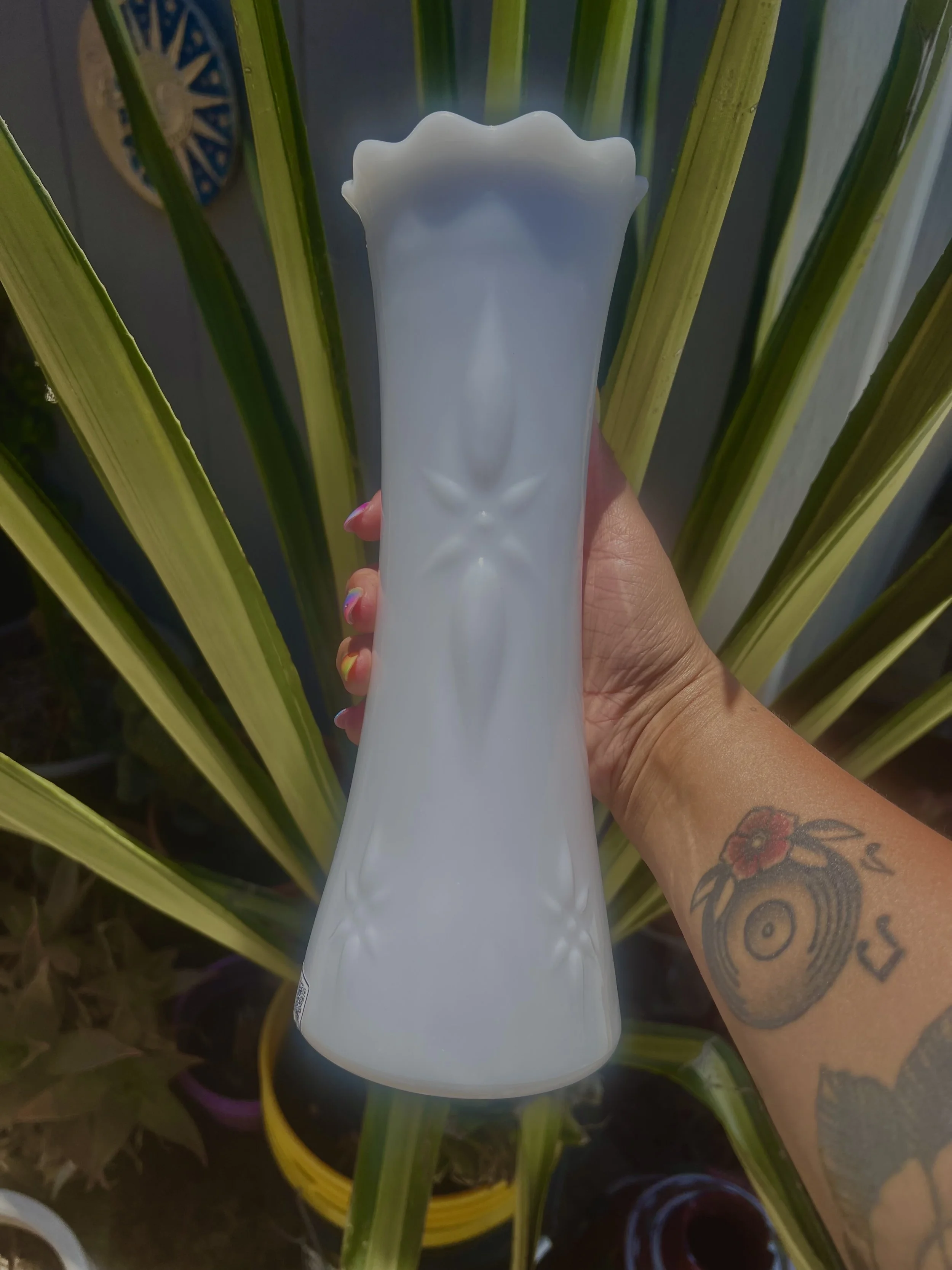 Milk Glass Vase