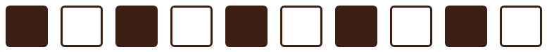 By Bloc signature tile pattern featuring handcrafted ceramic tiles in rich chocolate brown tones, inspired by modern Australian furniture design.