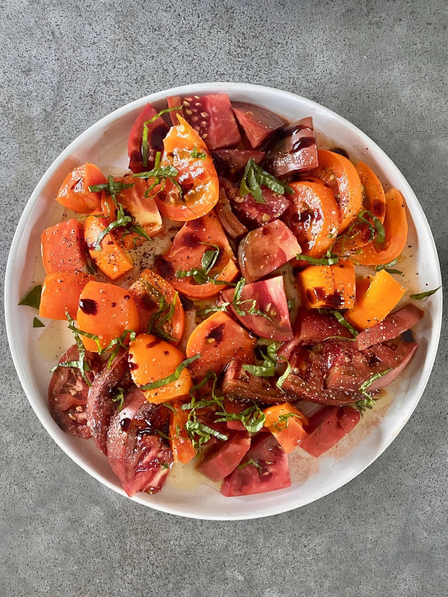 Tomatoes, okra, and squash. Learning to love cooking the okra more. It&rsquo;s one of the only things we&rsquo;re about to have left harvesting from Texas summer gardens