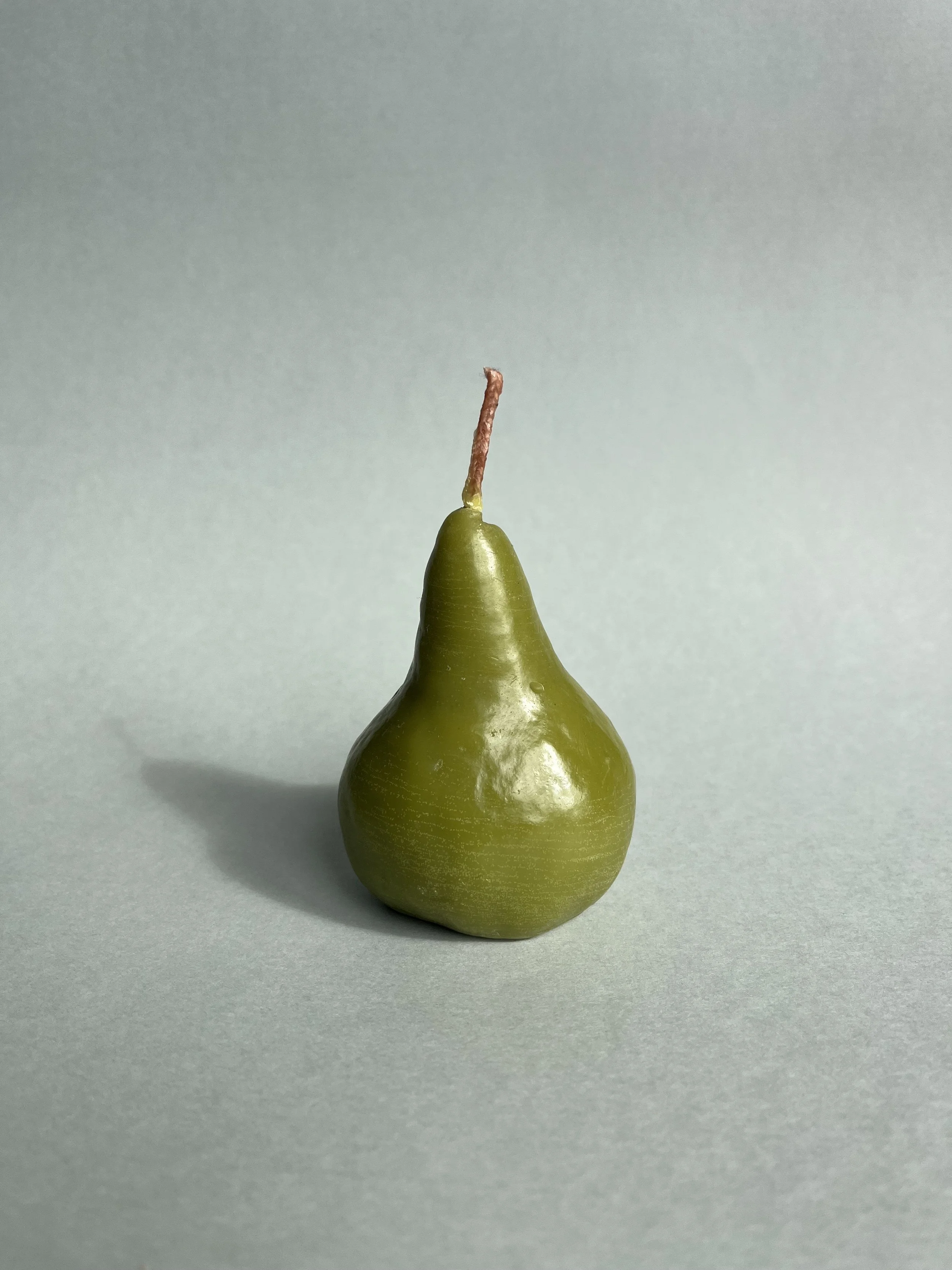 Beeswax Pear Candles - Mid size