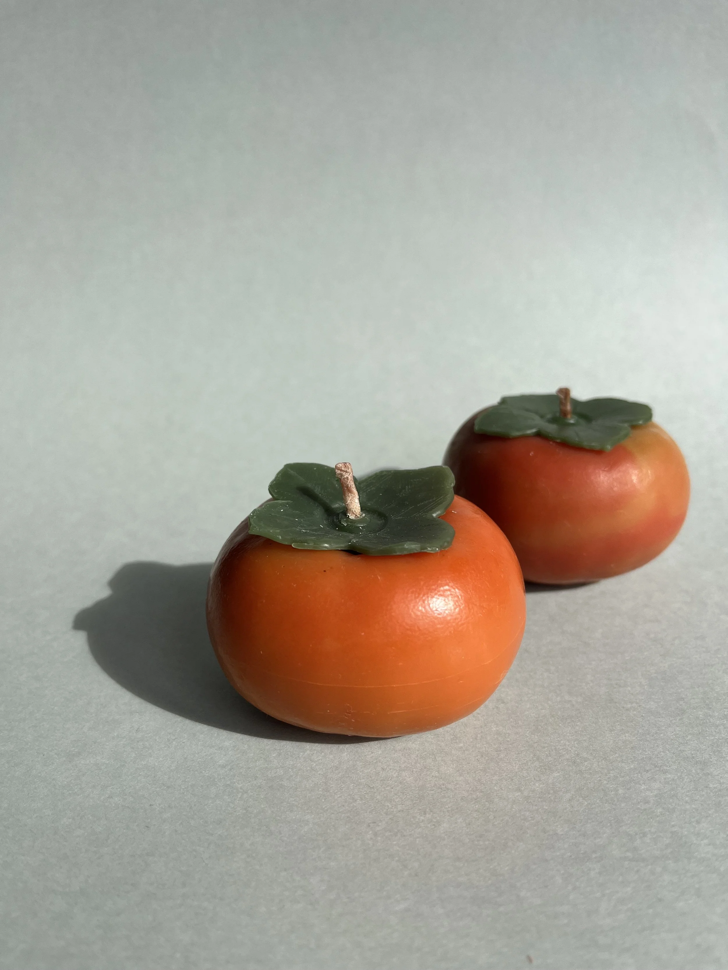 Beeswax Persimmon Candles