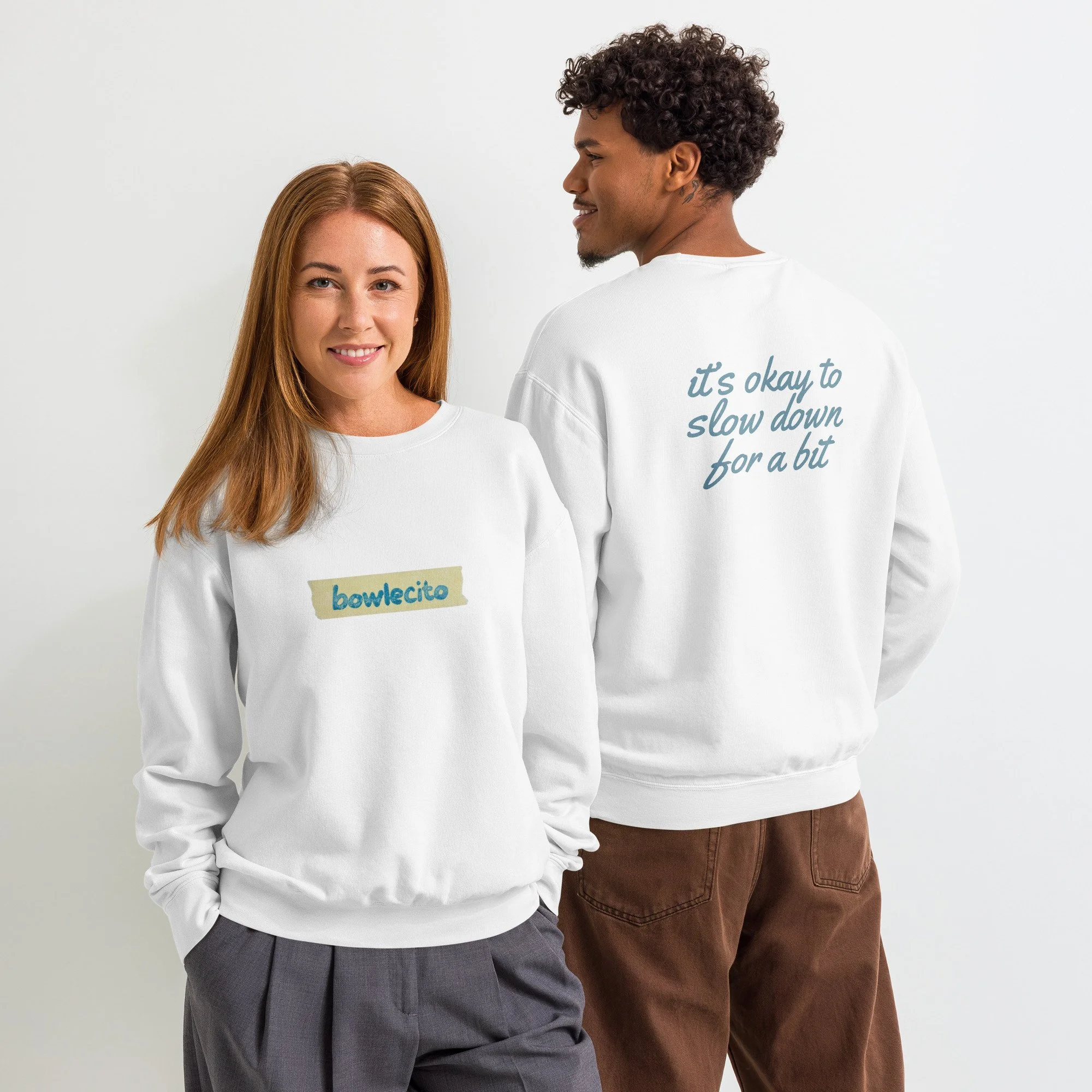 bowlecito sticker sweatshirt