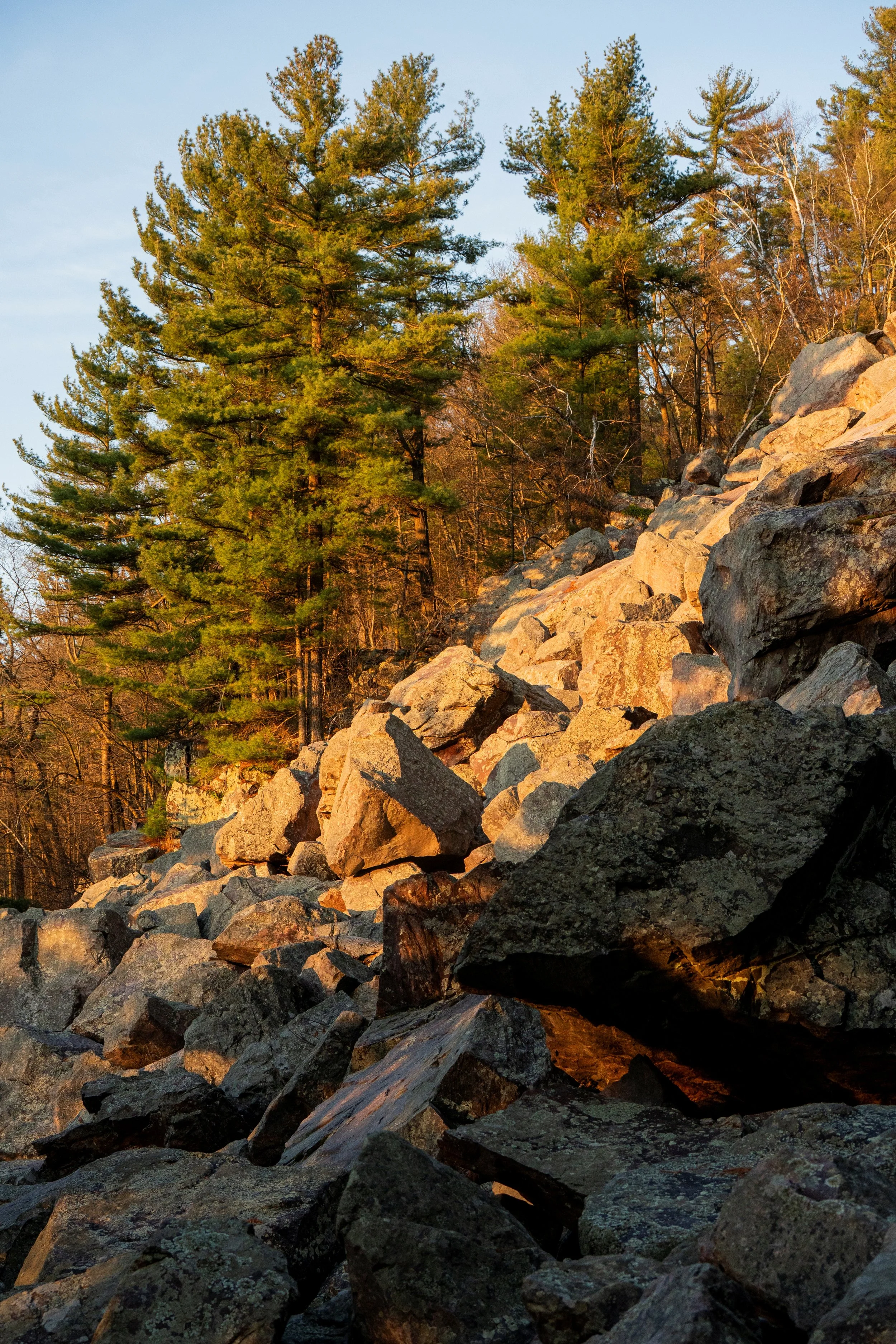 Sunrise on the Rock Wall