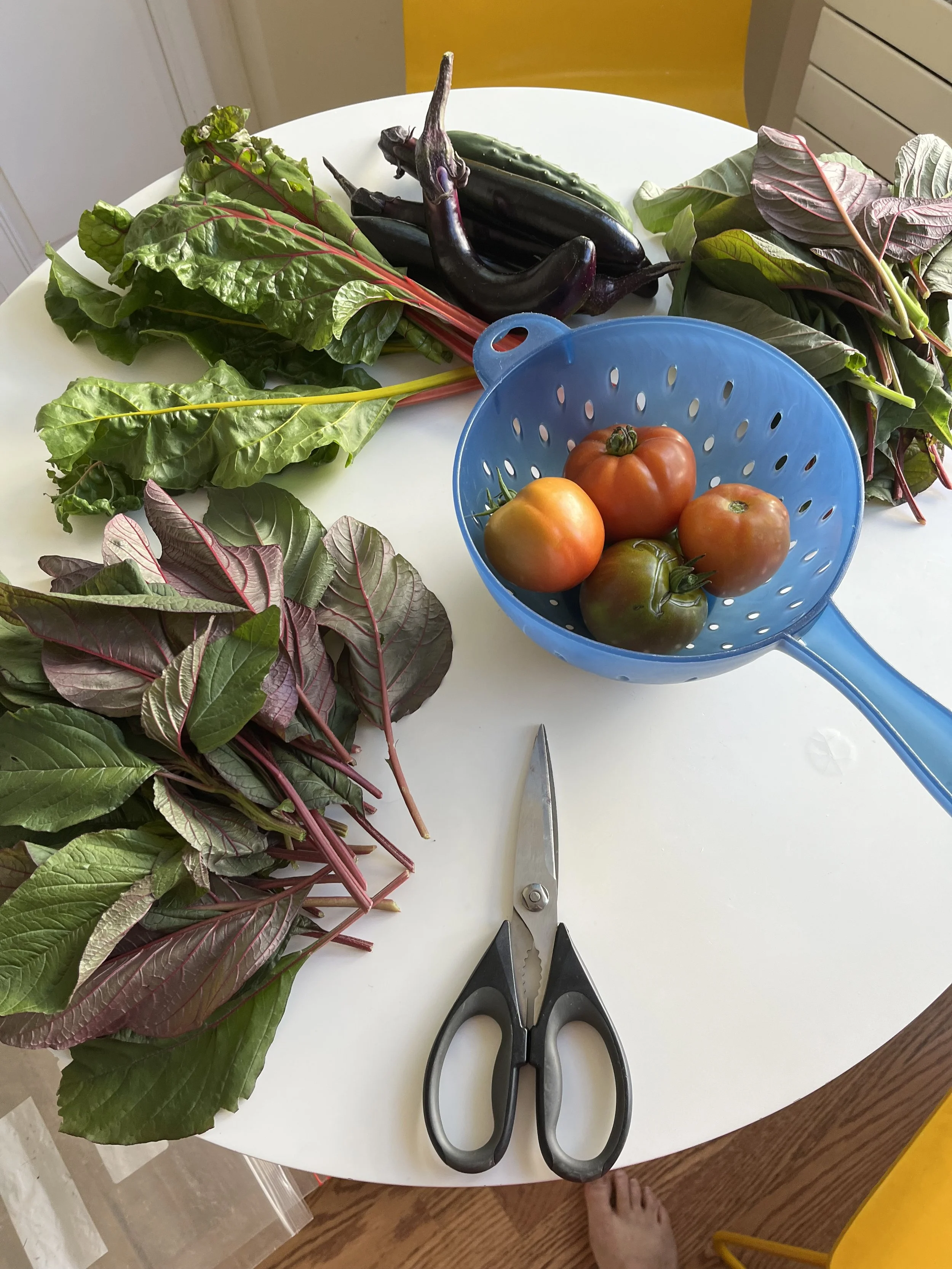 Fresh vegetables.