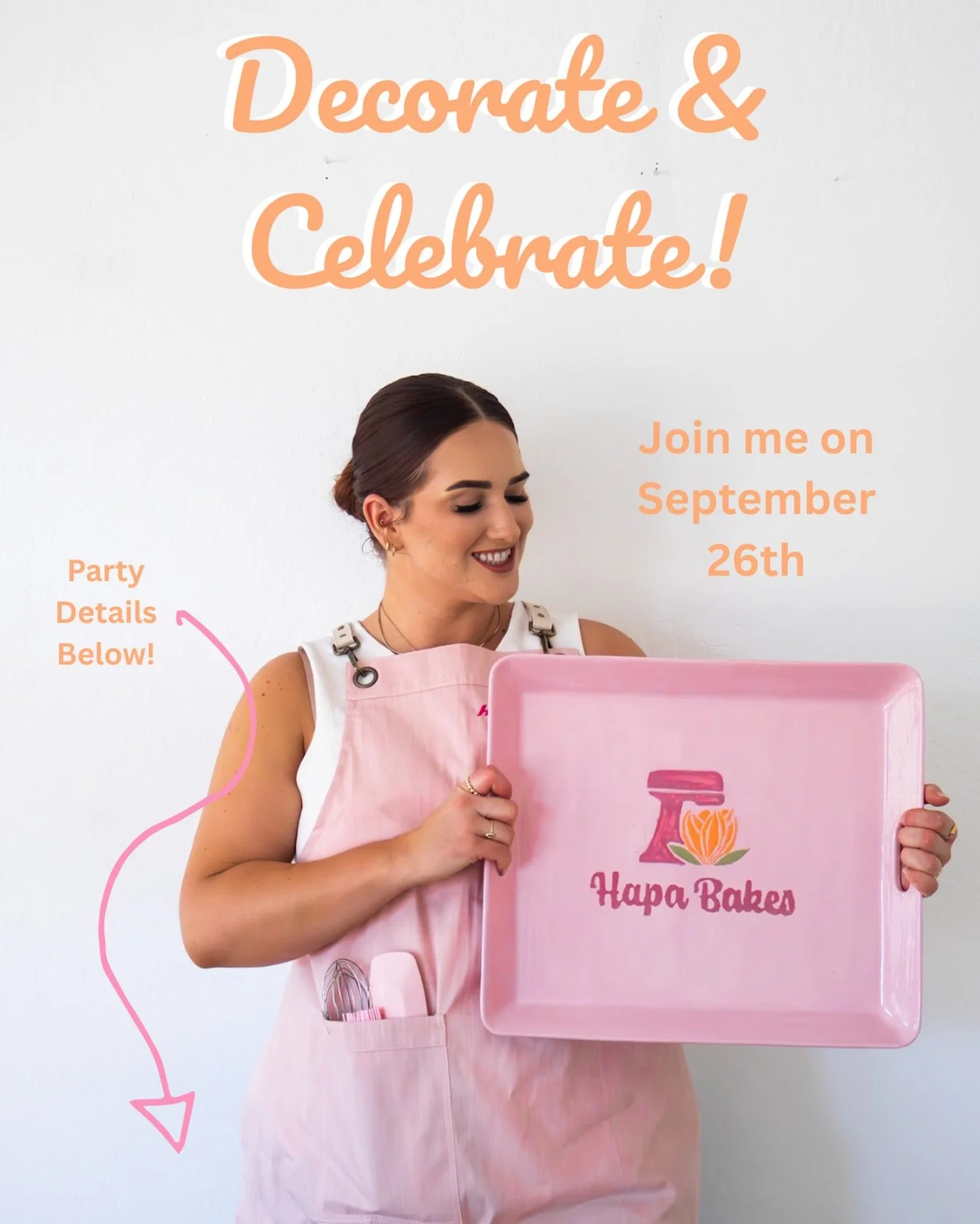 We&rsquo;re making LEI CAKES!!! 🌴💐

Come spend your Saturday morning decorating your own tropical-inspired cake, sipping on dirty sodas, snacking, and celebrating two years of Hapa Bakes with me! 🥹🤍

📍 Downtown Phoenix
📅 9/26
⏰ 10AM&ndash;12PM
