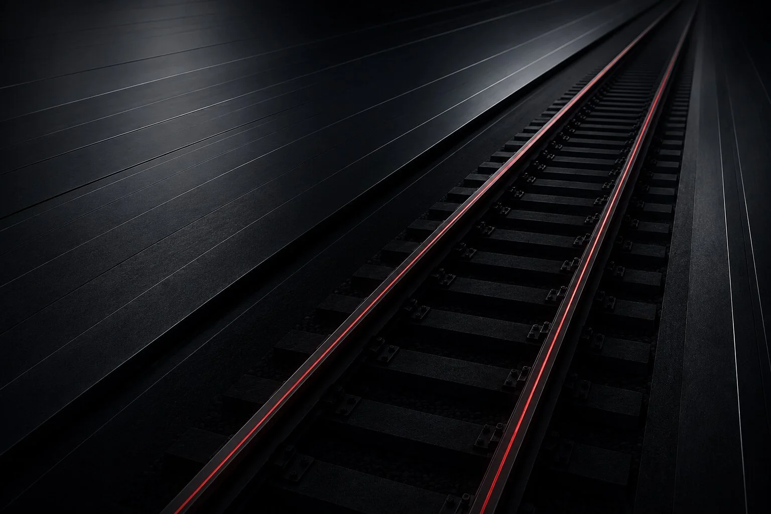 Railway track symbolising rail systems integration, engineering assurance and project governance.