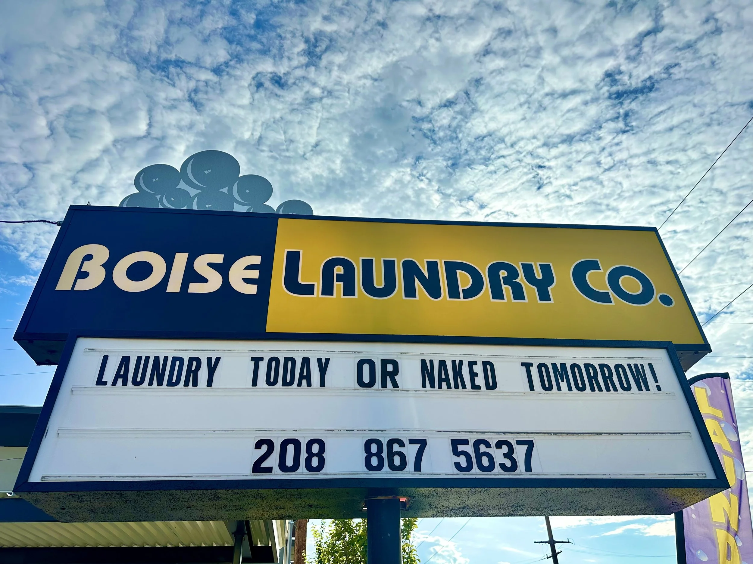Boise Laundry Co Marquee