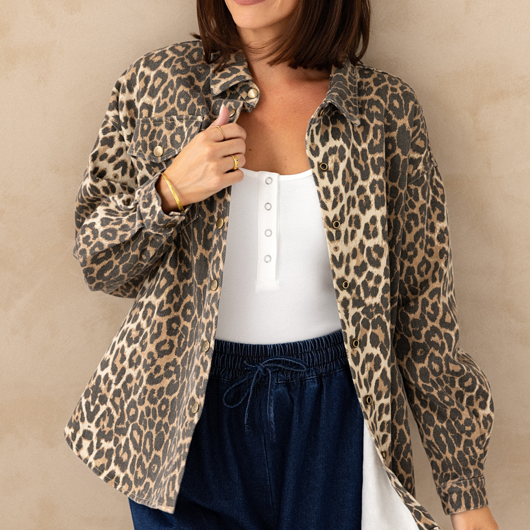 Moolk Vanna Shacket Leopard