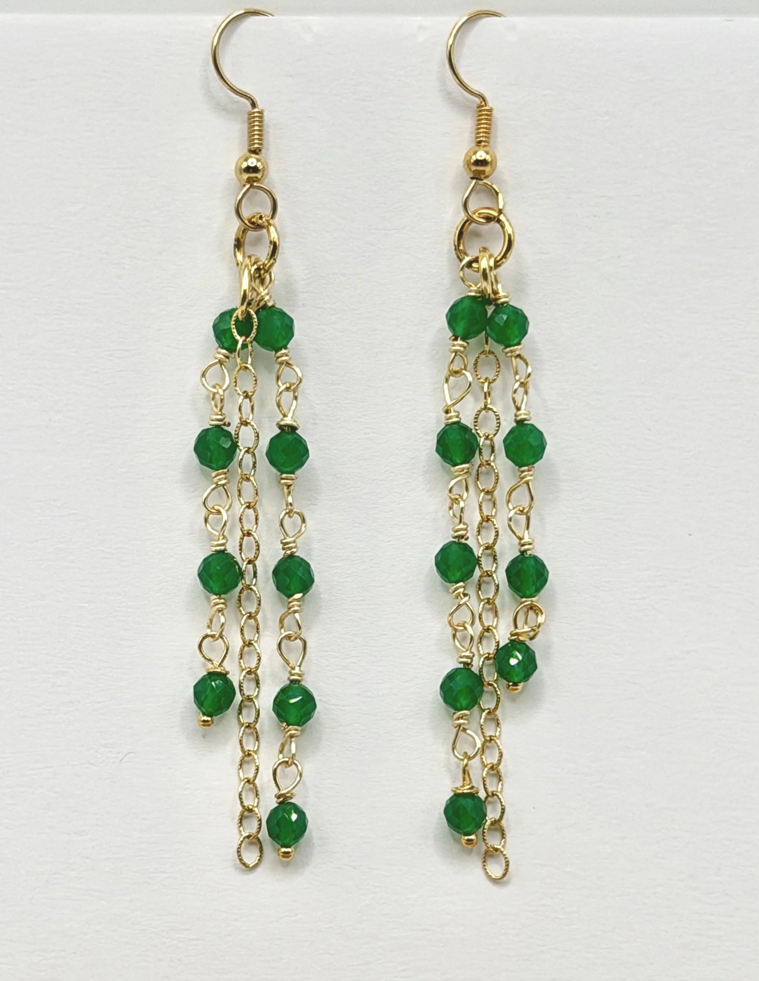 Green Onyx Earrings