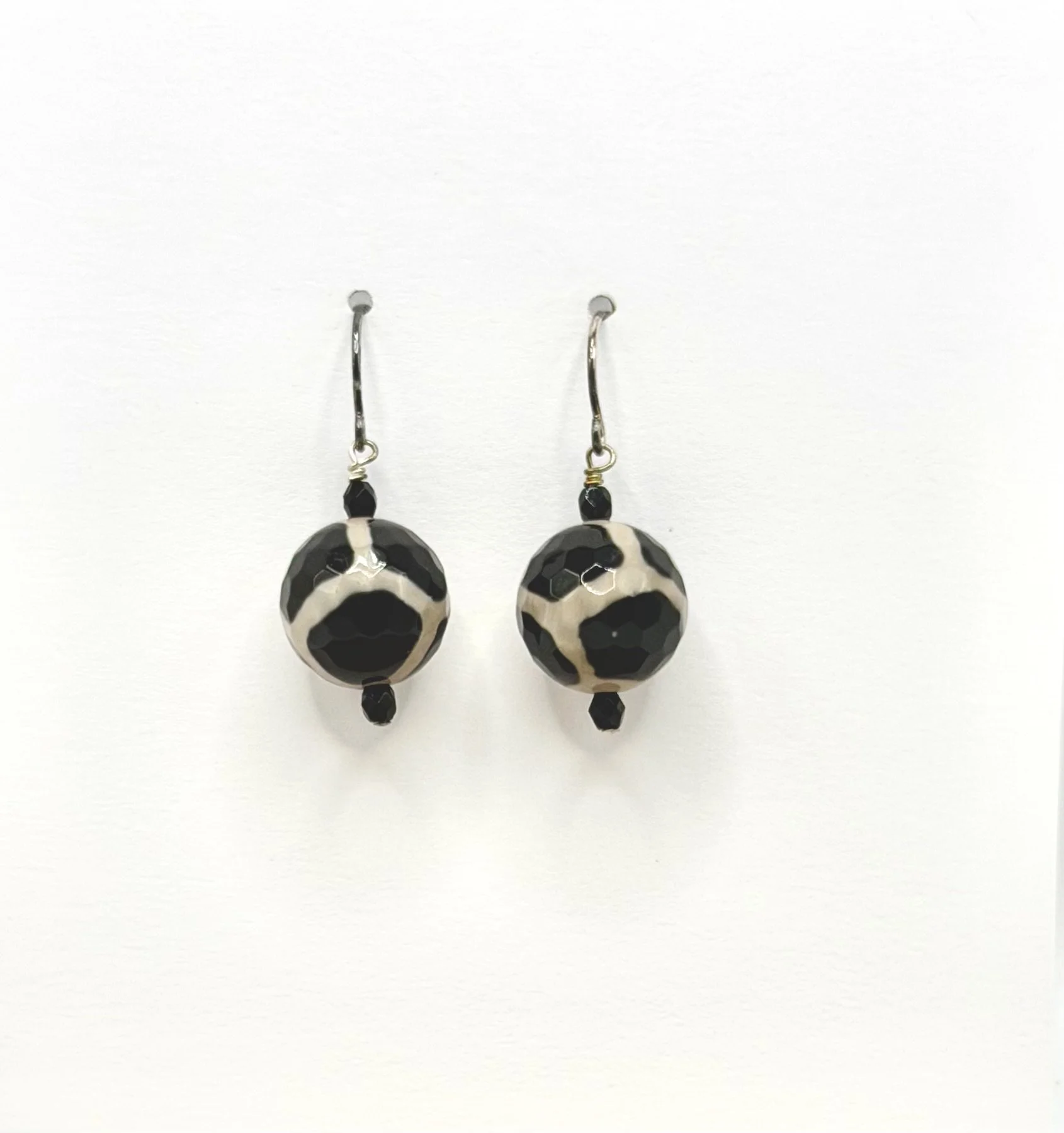 Giraff Print Agate Earrings